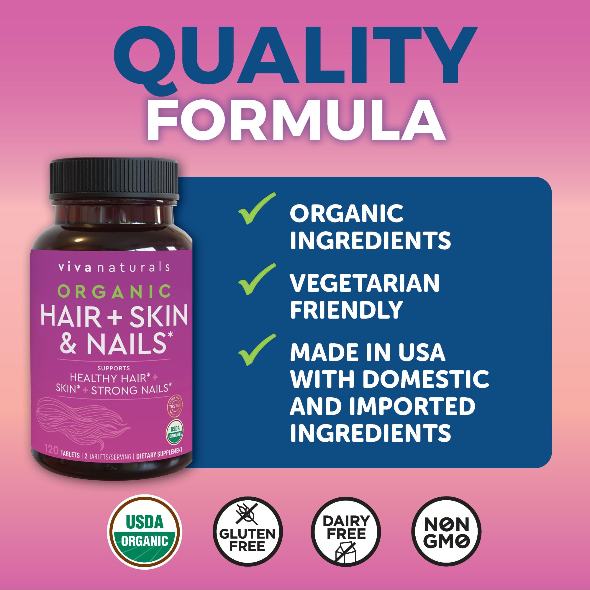 Foto 5 pulgar | Suplemento Viva Naturals Para Cabello, Piel Y Uñas, Biotina, 5000 Mcg, Mujeres - Venta Internacional.