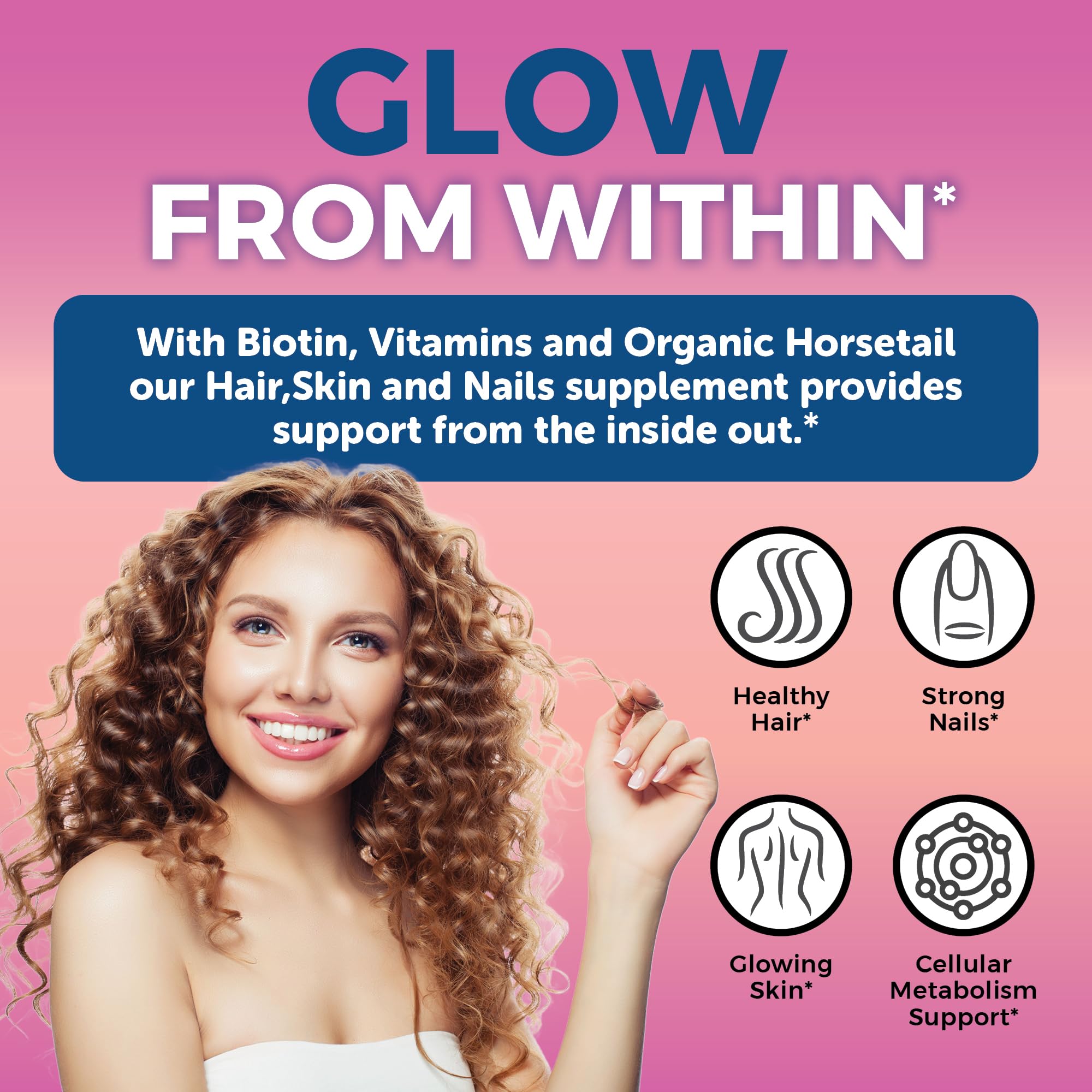 Foto 5 | Suplemento Viva Naturals Para Cabello, Piel Y Uñas, Biotina, 5000 Mcg, Mujeres - Venta Internacional.
