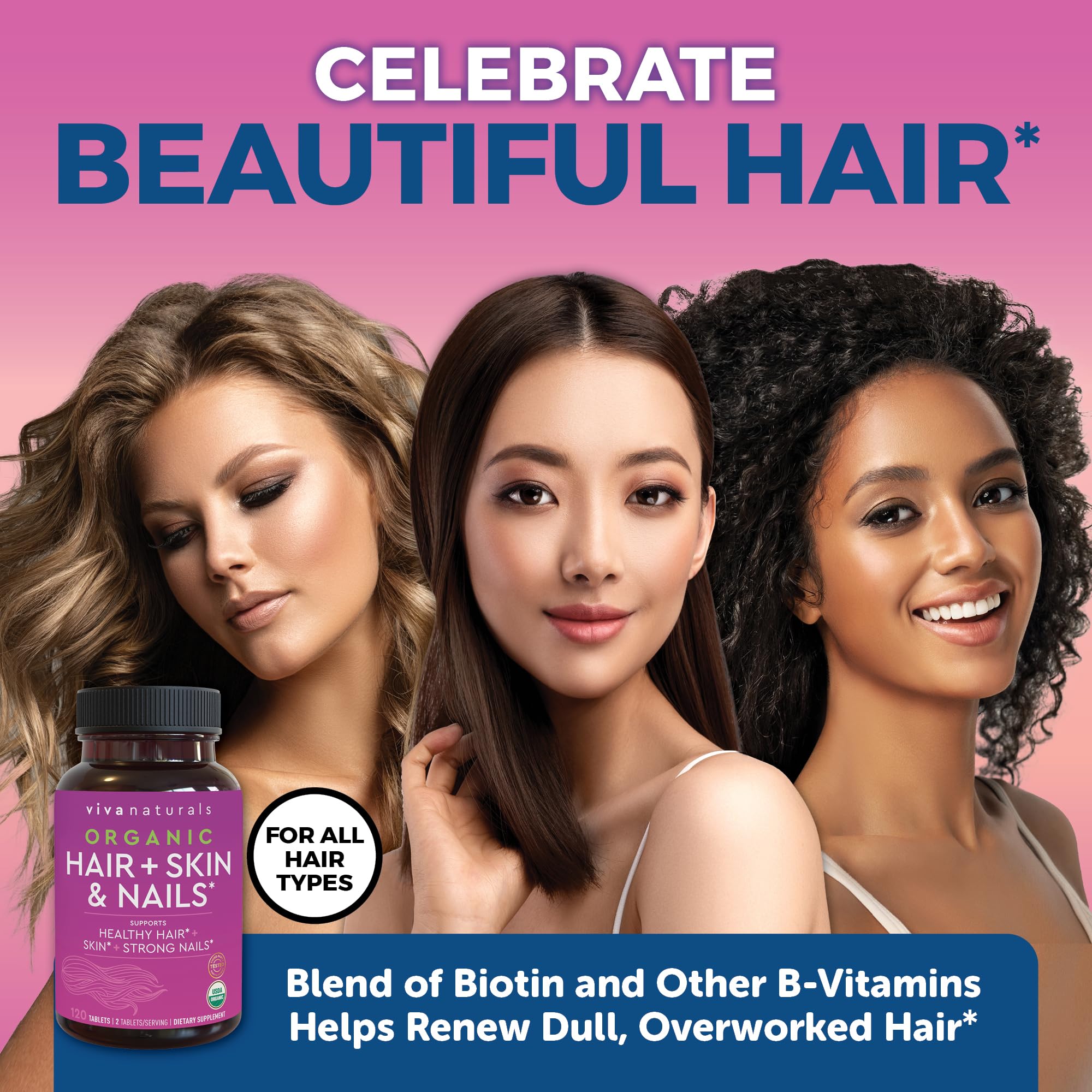 Foto 8 pulgar | Suplemento Viva Naturals Para Cabello, Piel Y Uñas, Biotina, 5000 Mcg, Mujeres - Venta Internacional.