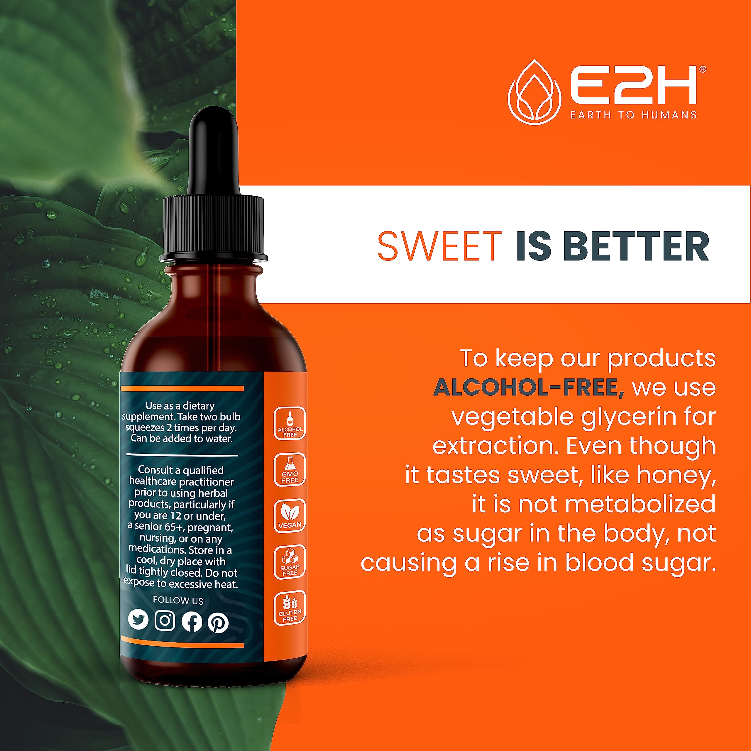 Foto 7 | Suplemento E2h De Cúrcuma Líquida Y Curcumina, 60 Ml, Con Pimienta Negra - Venta Internacional.