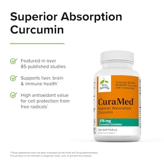 Foto 4 | Suplemento Terry Naturally Curamed 375 Mg De Curcumina 120 Cápsulas Blandas - Venta Internacional.