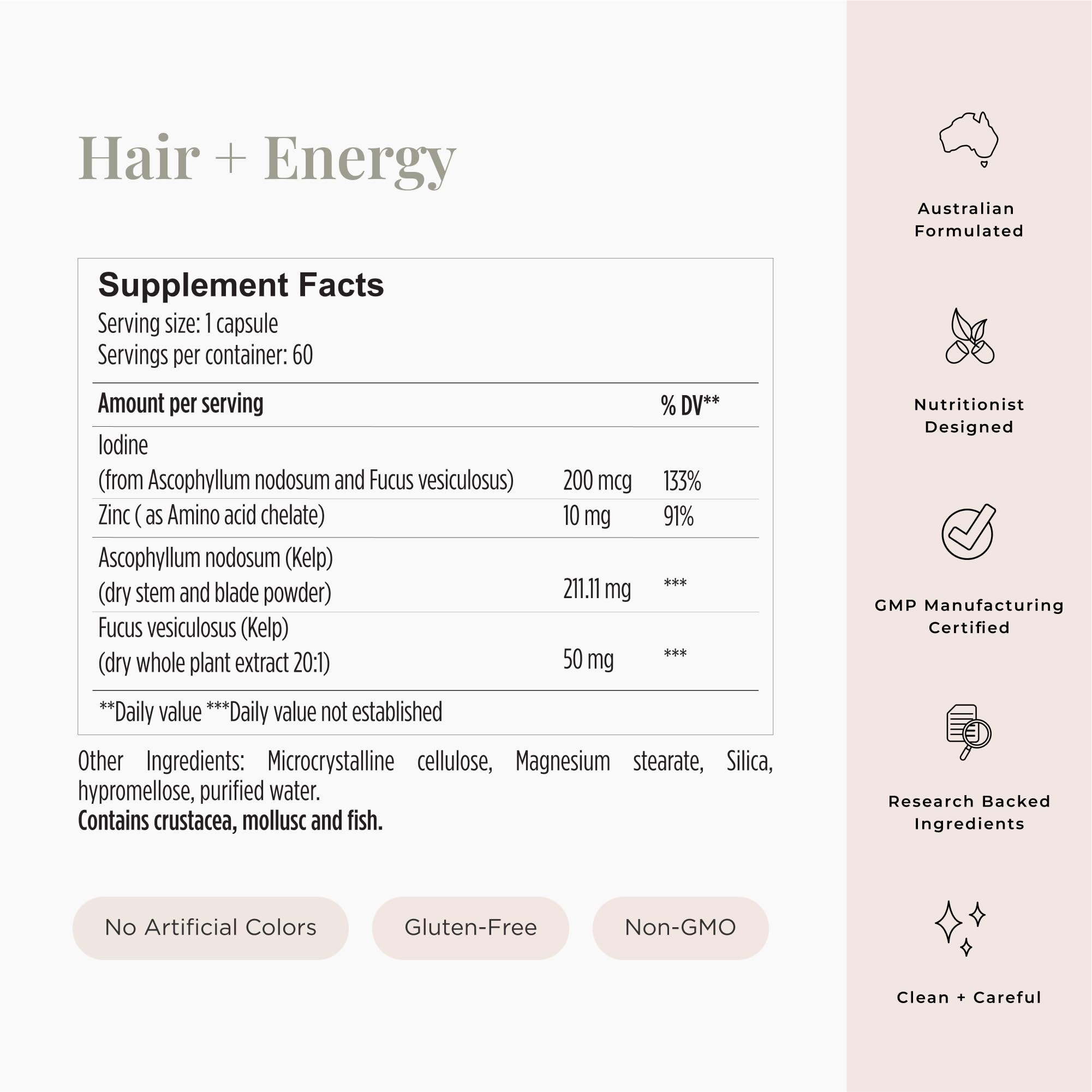 Foto 6 pulgar | Suplemento Para El Crecimiento Del Cabello Jshealth Hair Formula 60 Cápsulas - Venta Internacional.