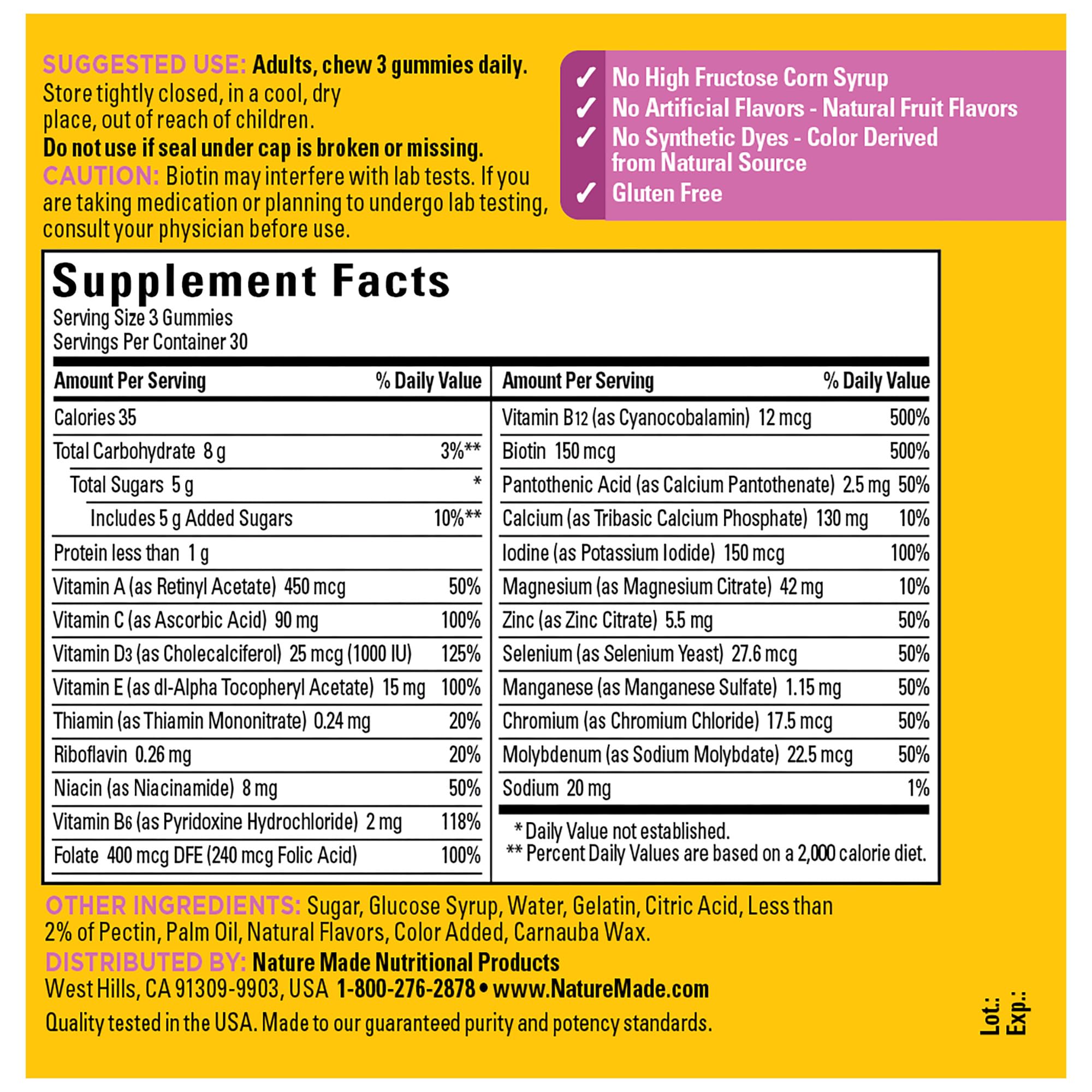 Foto 7 pulgar | Gomitas Multivitamínicas Nature Made Advanced Para Mujer 90u - Venta Internacional.