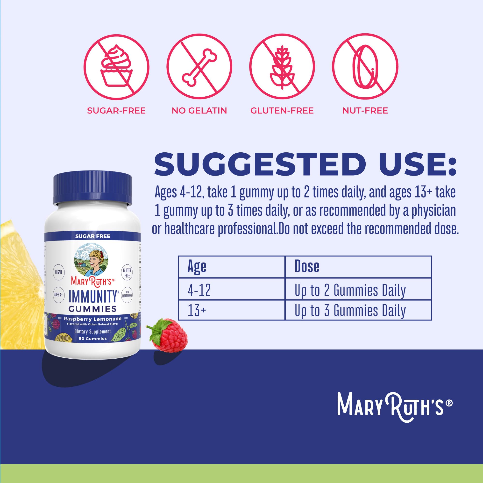 Foto 7 pulgar | Suplemento De Gomitas Mary Ruth Organics Immunity, 90 Unidades - Venta Internacional.