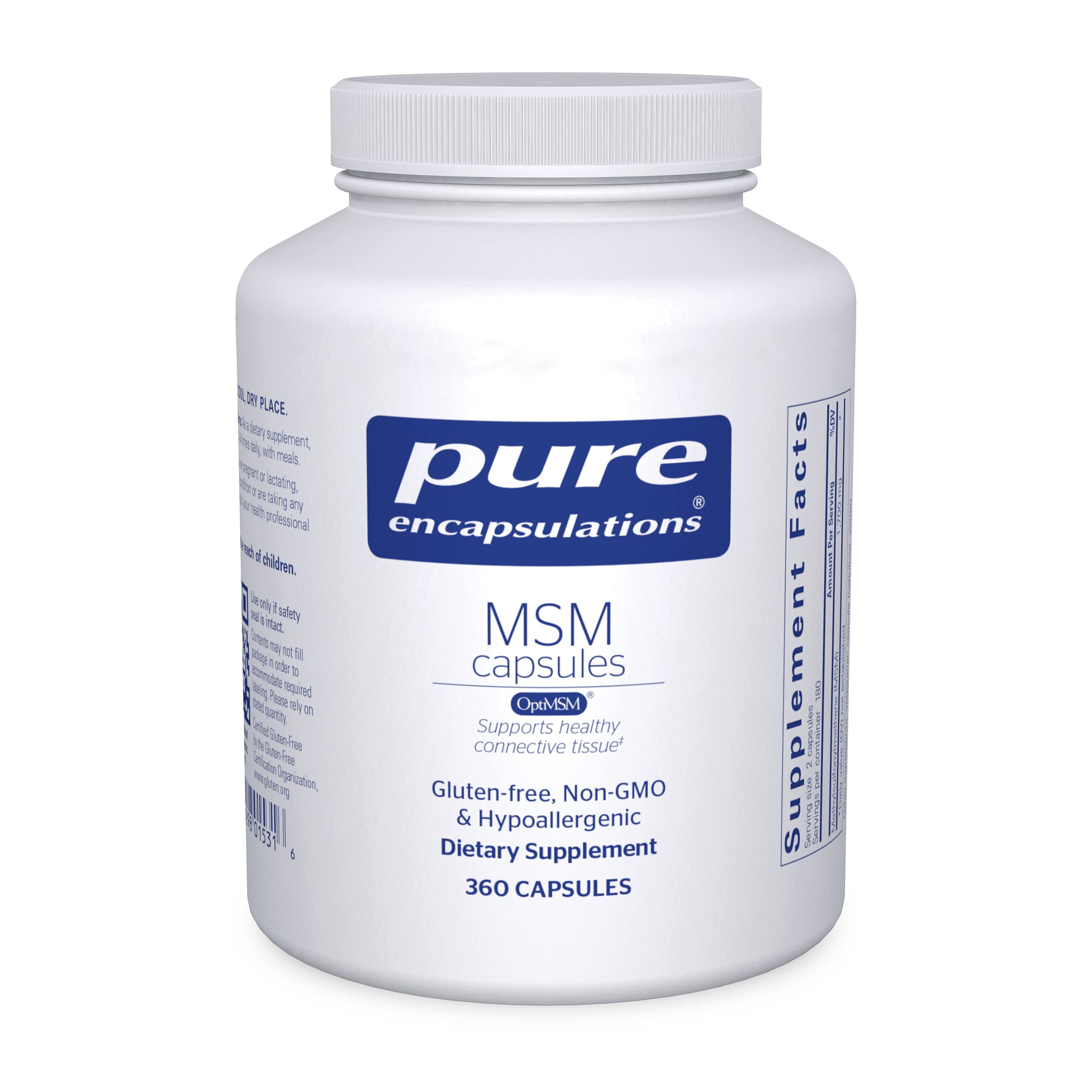 Foto 2 pulgar | Suplemento Pure Encapsulations Msm Sulfur 360 Cápsulas - Venta Internacional.