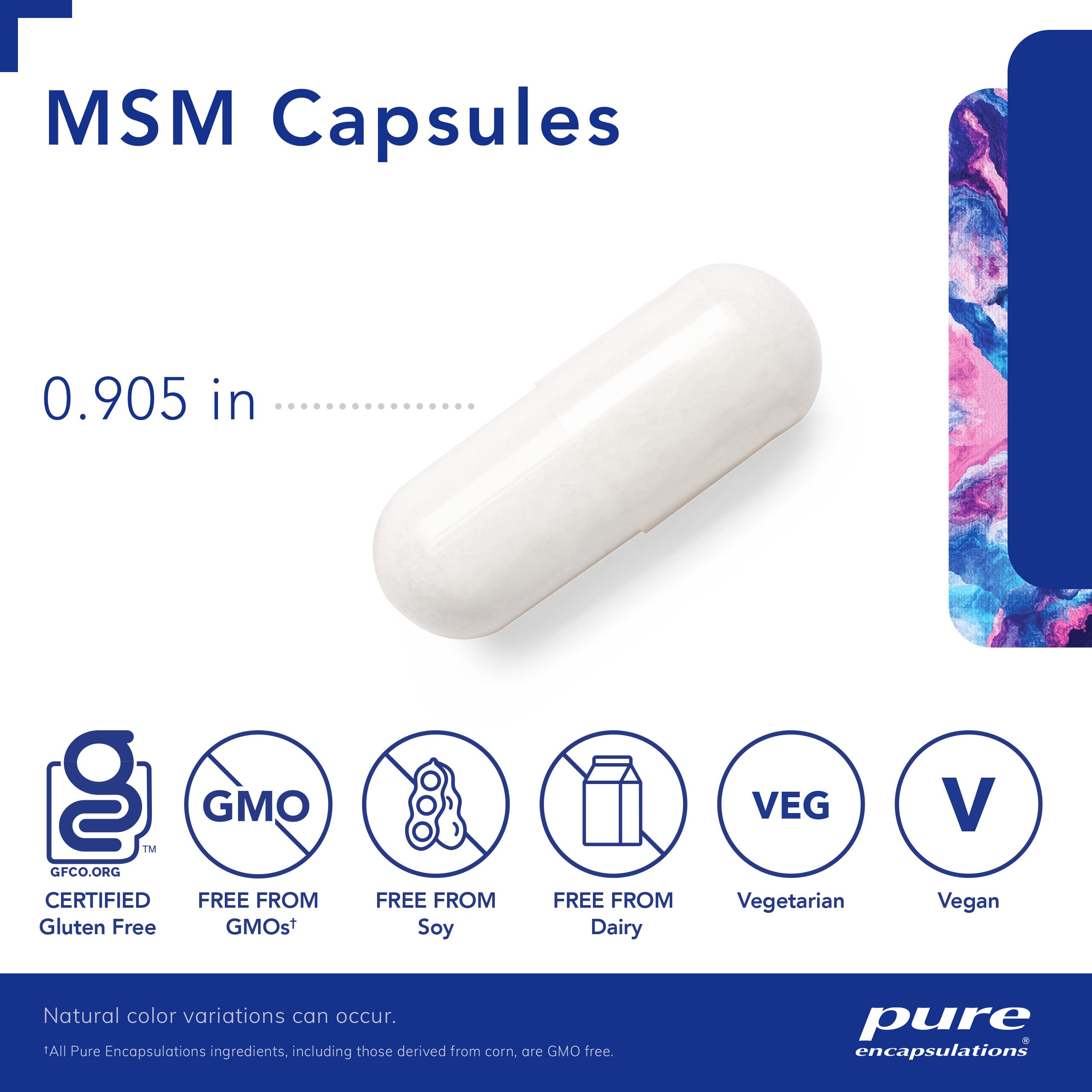 Foto 4 pulgar | Suplemento Pure Encapsulations Msm Sulfur 360 Cápsulas - Venta Internacional.