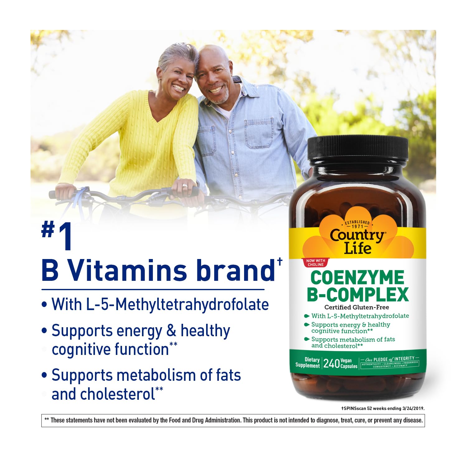 Foto 3 pulgar | Cápsulas Del Complejo De Coenzima Y Vitamina B Supplement Country Life - Venta Internacional.