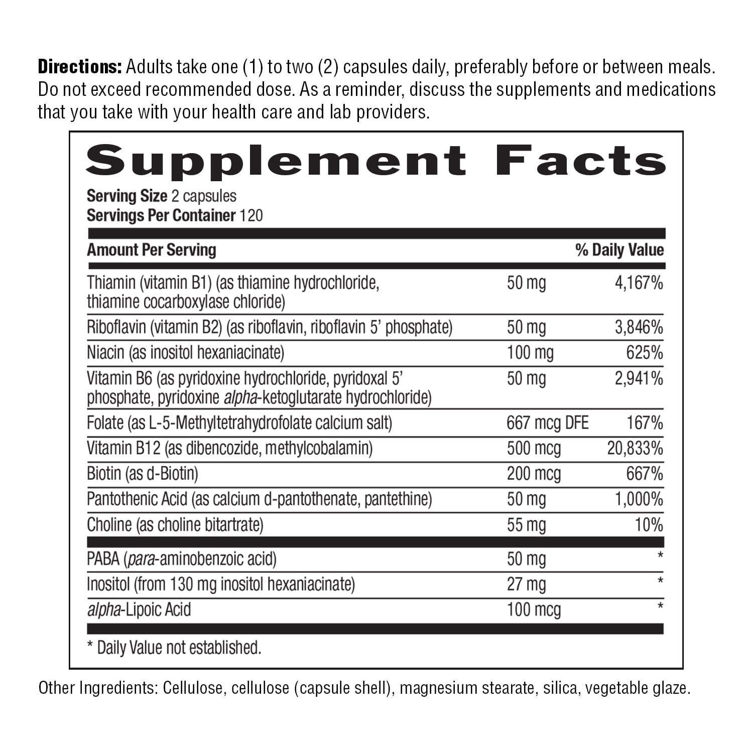 Foto 5 | Cápsulas Del Complejo De Coenzima Y Vitamina B Supplement Country Life - Venta Internacional.