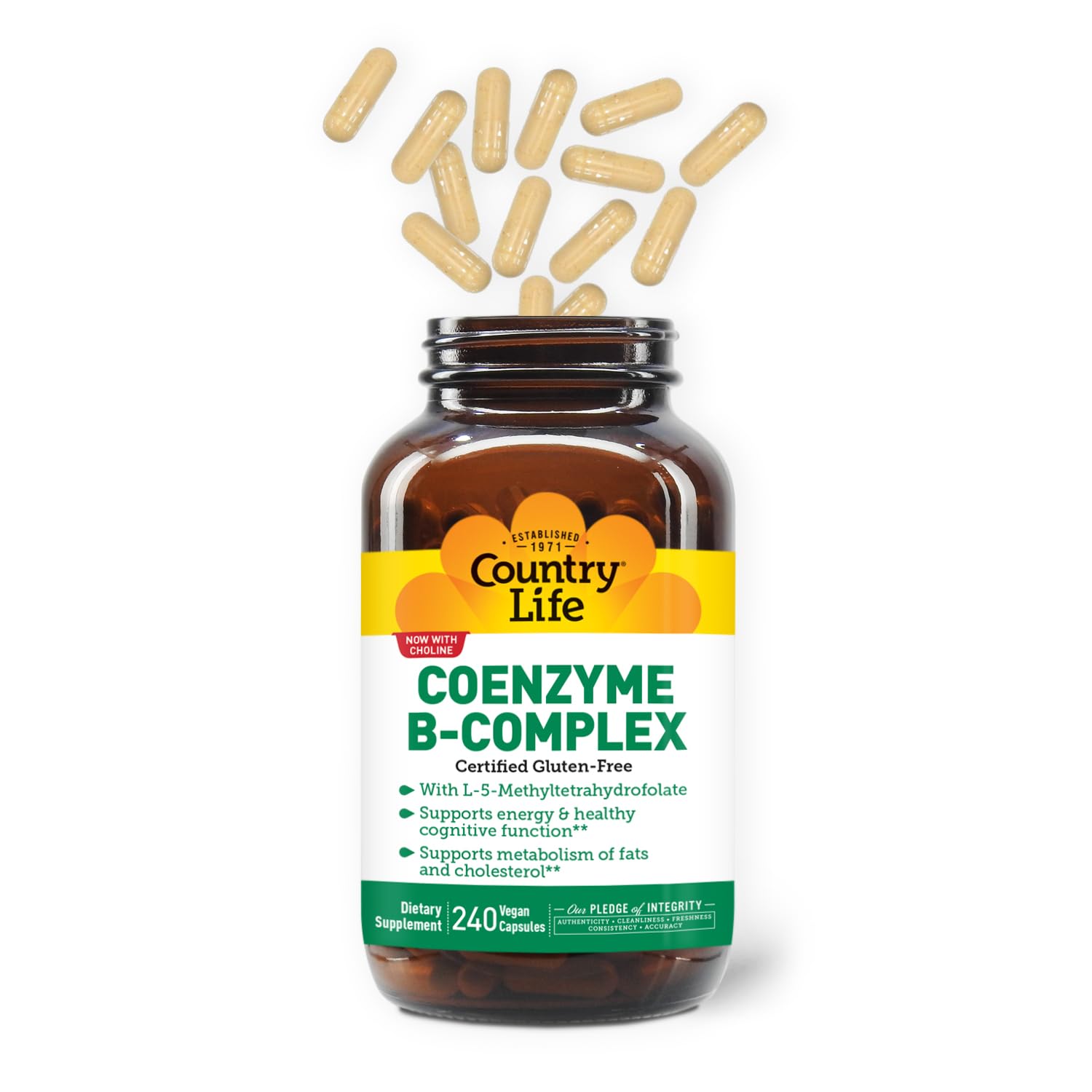 Foto 6 | Cápsulas Del Complejo De Coenzima Y Vitamina B Supplement Country Life - Venta Internacional.