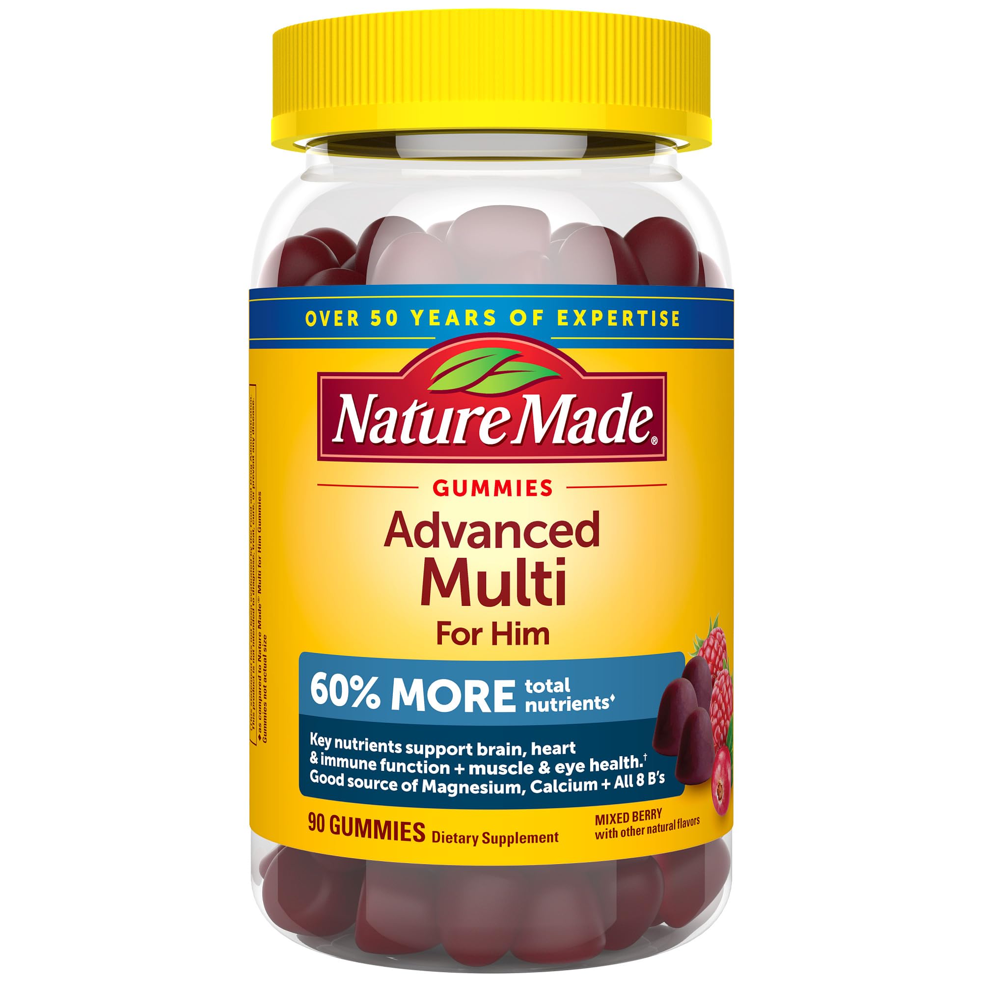 Foto 2 pulgar | Gomitas Multivitamínicas Nature Made Advanced Para Hombre, 90 G - Venta Internacional.