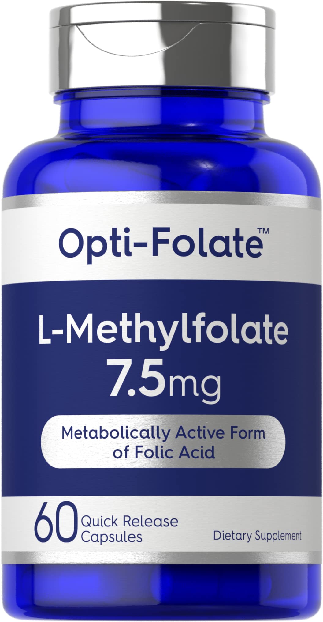 Foto 2 pulgar | Suplemento De Metilfolato Carlyle L 7,5 Mg 60 Cápsulas - Venta Internacional.