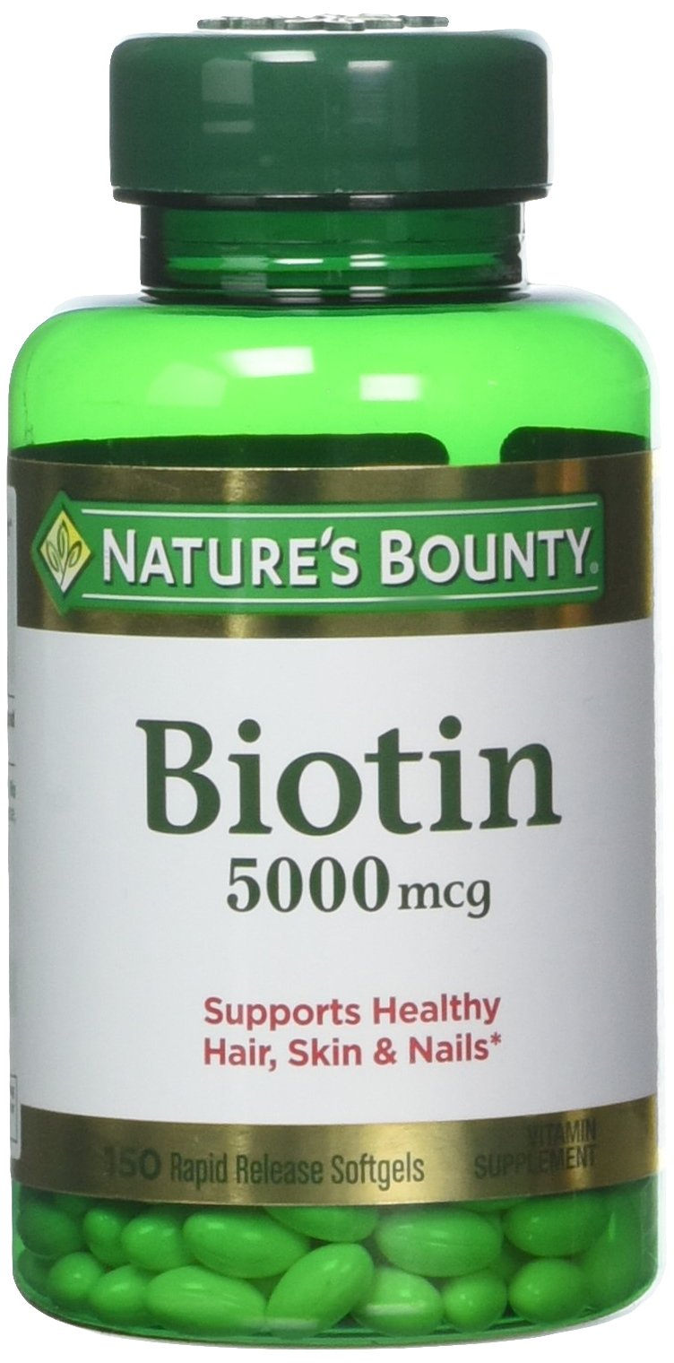 Foto 2 pulgar | Suplemento De Biotina Nature's Bounty De 5000 Mcg, 60 Tabletas X 2 - Venta Internacional.