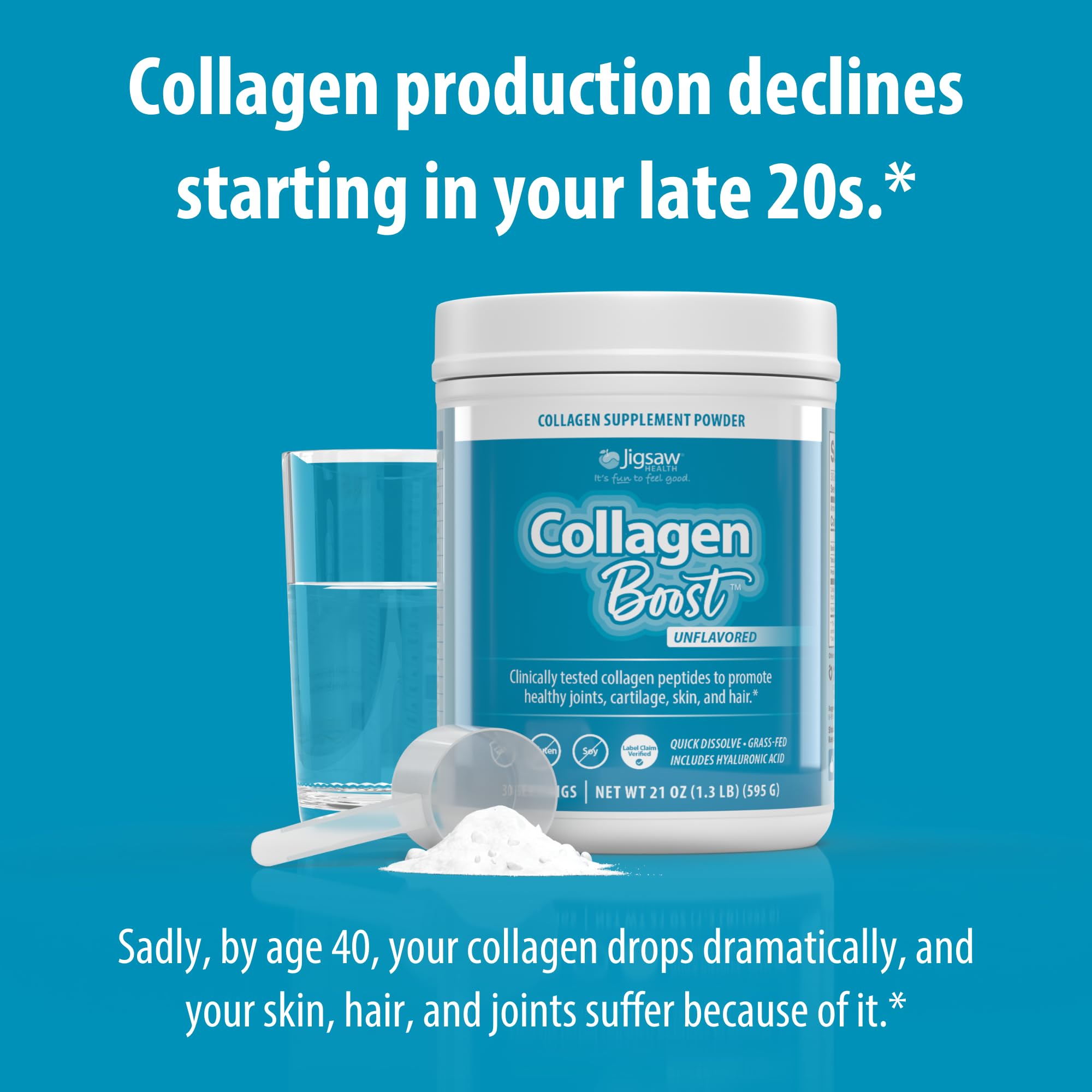 Foto 5 pulgar | Suplemento Jigsaw Health Collagen Boost Para 30 Porciones - Venta Internacional.