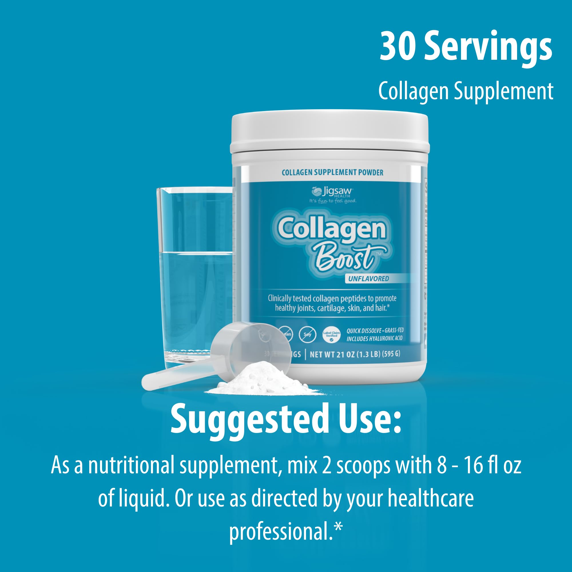 Foto 8 pulgar | Suplemento Jigsaw Health Collagen Boost Para 30 Porciones - Venta Internacional.