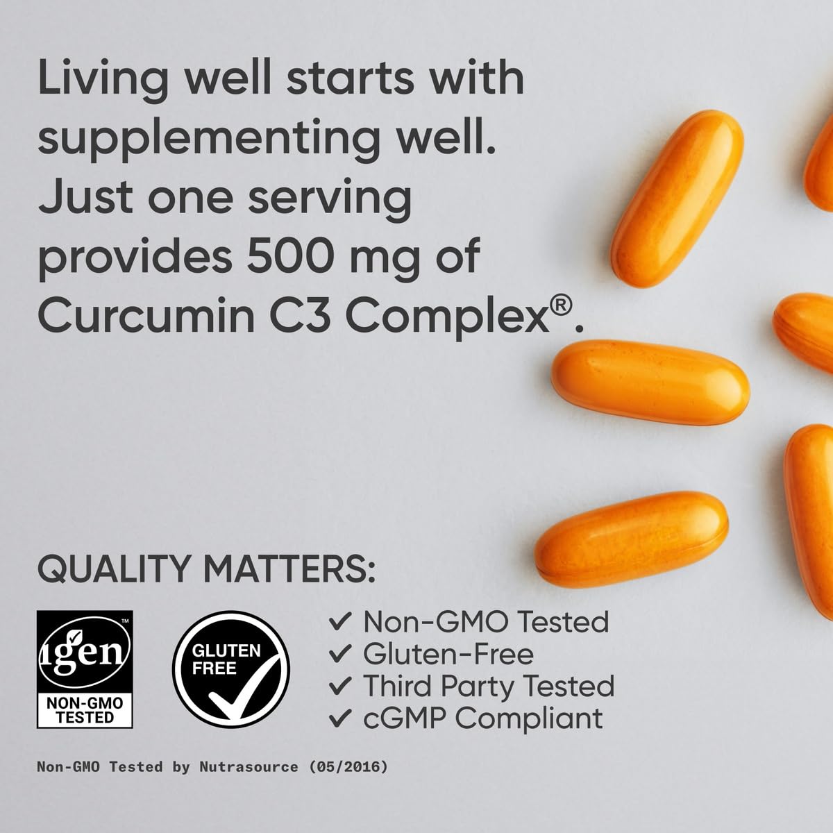 Foto 5 pulgar | Suplemento Del Complejo De Cúrcuma Y Curcumina C3 De Sports Research, 500 Mg - Venta Internacional.