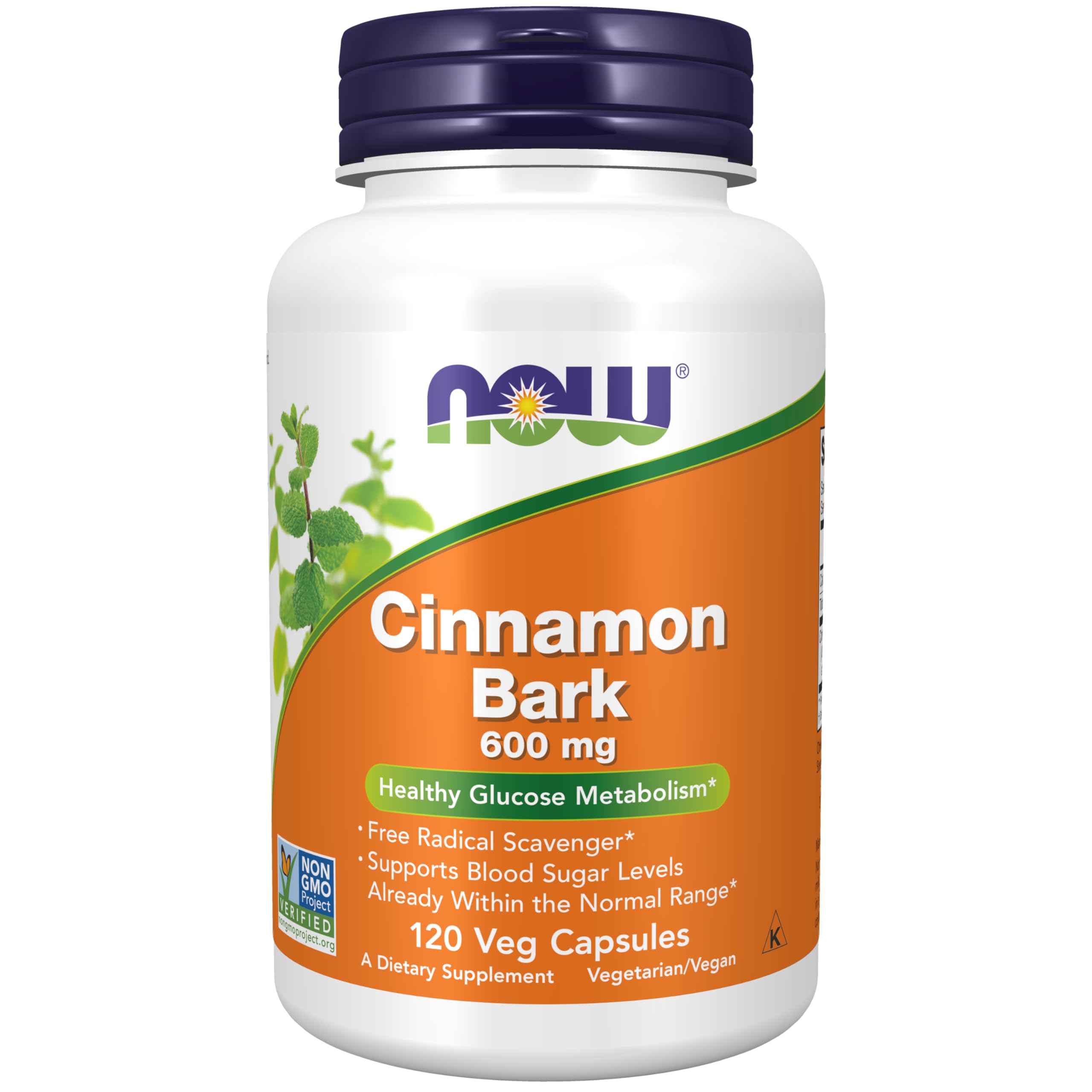 Suplementos Now Foods, Corteza De Canela, 600 Mg, 120 Cápsulas Vegetarianas - Venta Internacional.