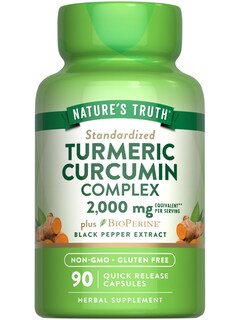 Foto 1 | Suplemento Nature's Truth, Cúrcuma Y Curcumina, 2000 Mg, 90 Cápsulas - Venta Internacional.