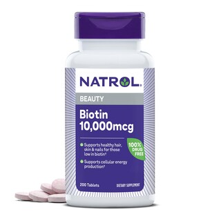 Foto 1 | Suplemento Natrol Beauty Biotina De 10000 Mcg Para Cabello, 200 Tabletas - Venta Internacional.
