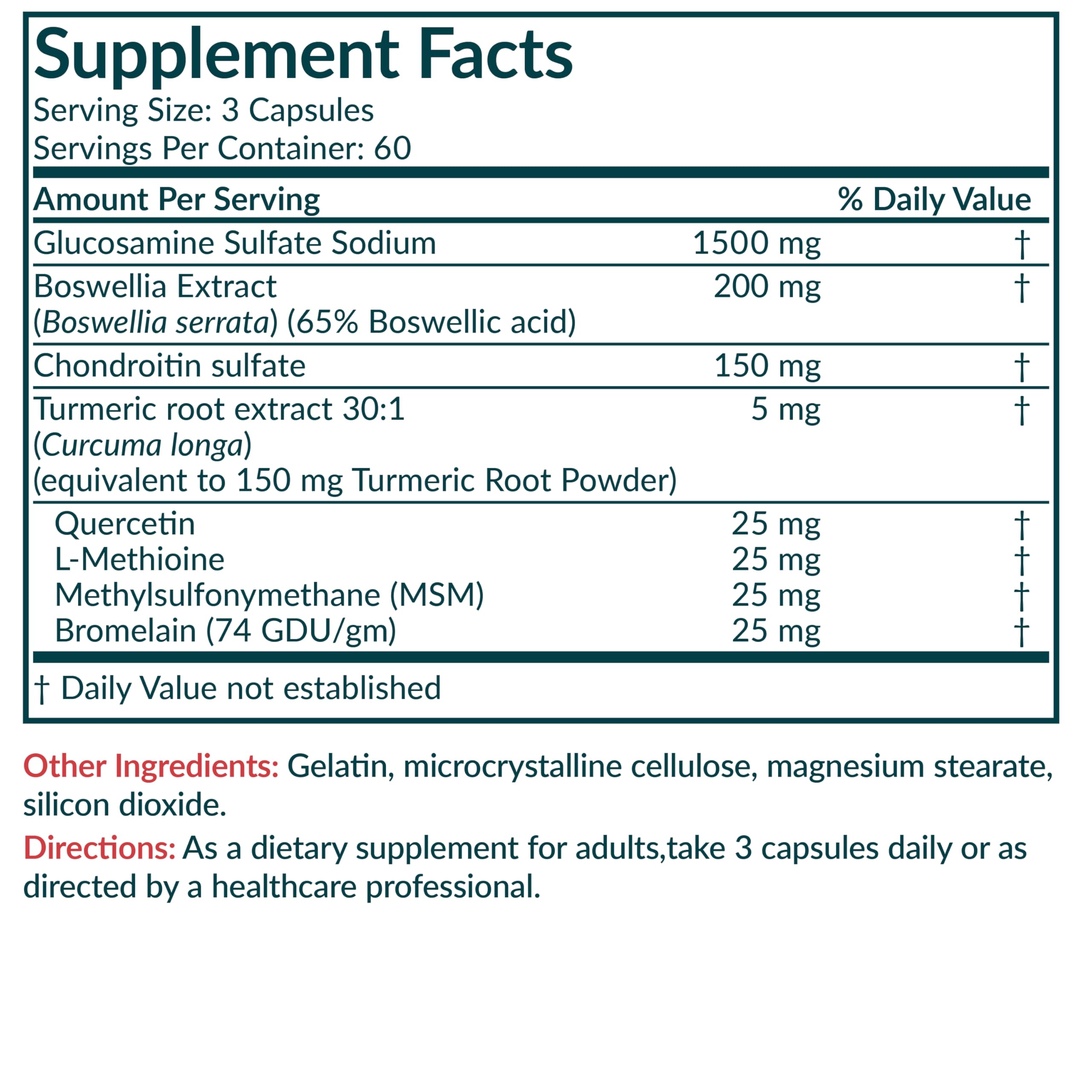 Foto 6 | Suplemento Futurebiotics: Glucosamina, Condroitina, Cúrcuma Y Msm - Venta Internacional.