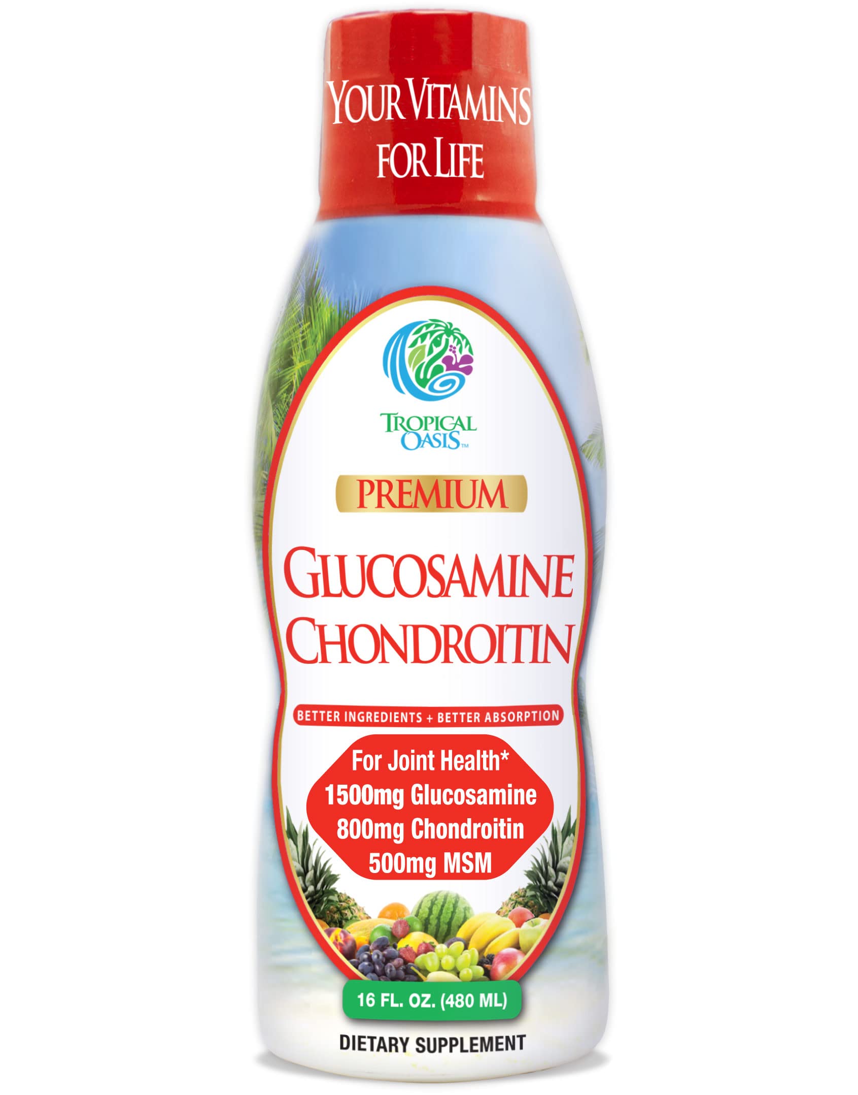 Foto 2 pulgar | Soporte Líquido Para Articulaciones Tropical Oasis Glucosamina 1500 Mg - Venta Internacional.
