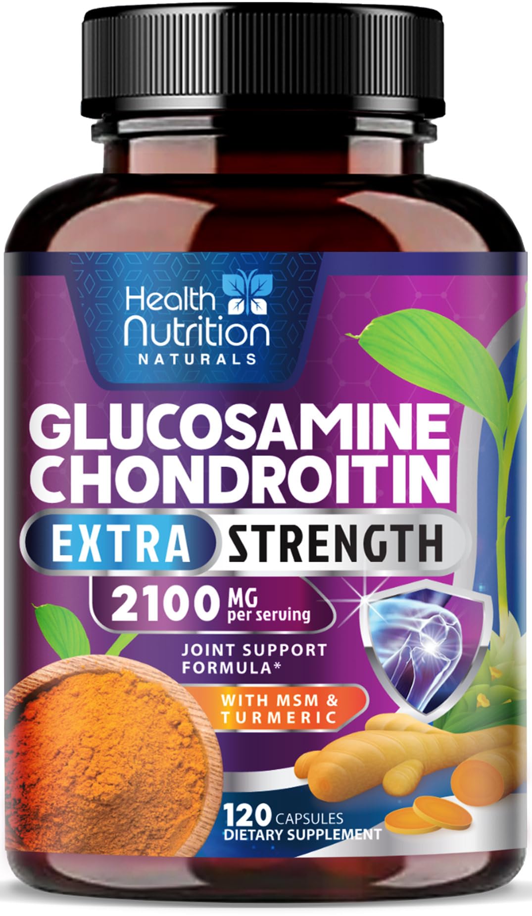 Foto 2 pulgar | Suplementos: Health Nutrition Naturals, Glucosamina Y Condroitina - Venta Internacional.