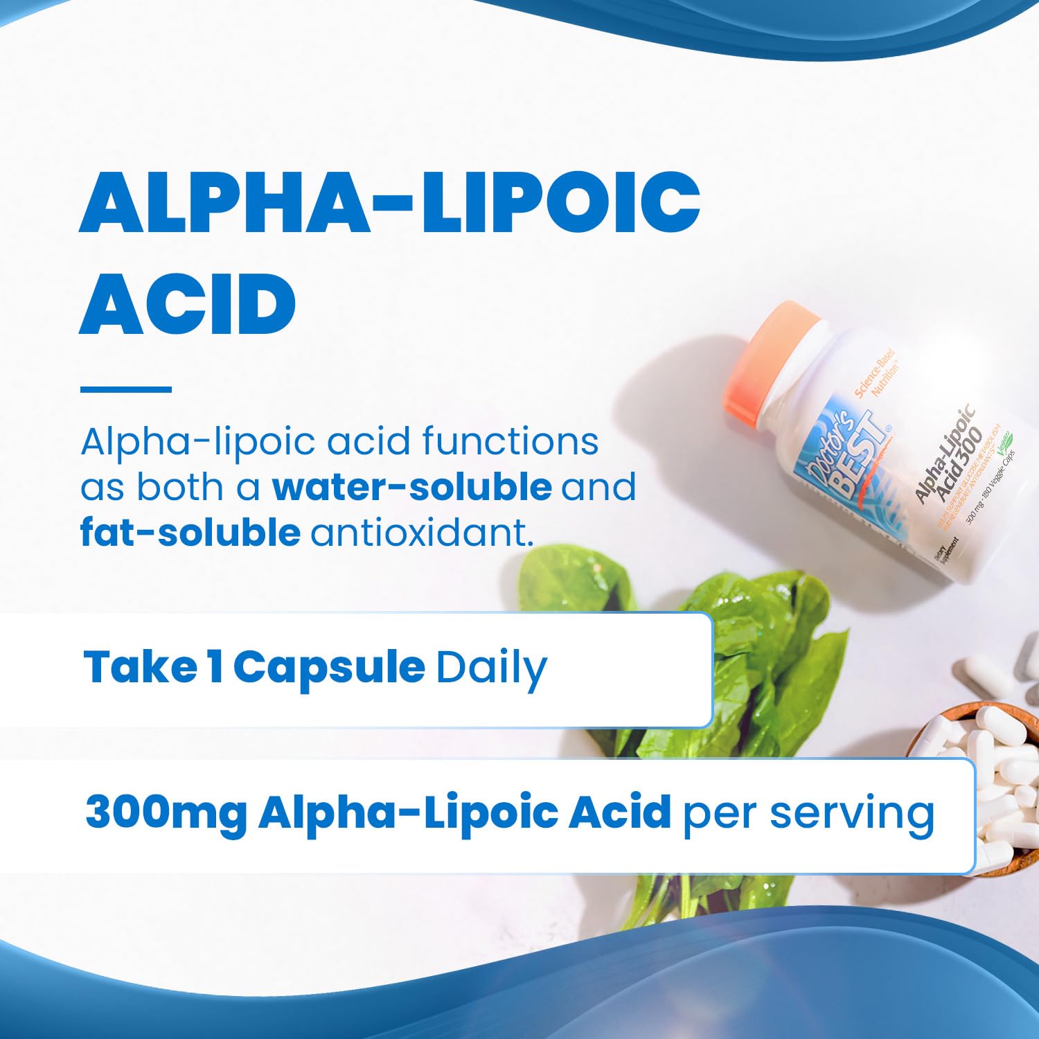 Foto 5 pulgar | Suplemento Doctor's Best Ácido Alfa-lipoico 300 Mg 180 Comprimidos - Venta Internacional.