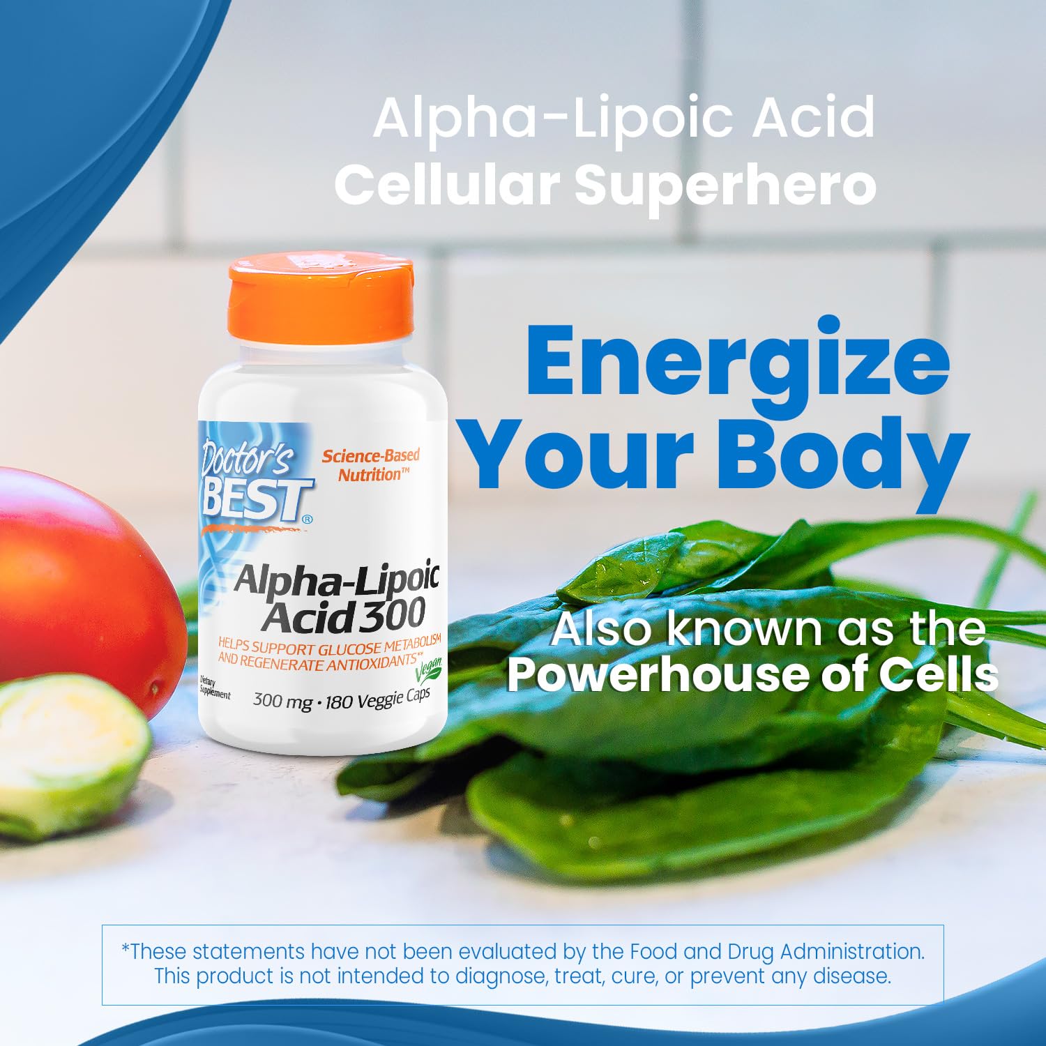 Foto 7 | Suplemento Doctor's Best Ácido Alfa-lipoico 300 Mg 180 Comprimidos - Venta Internacional.
