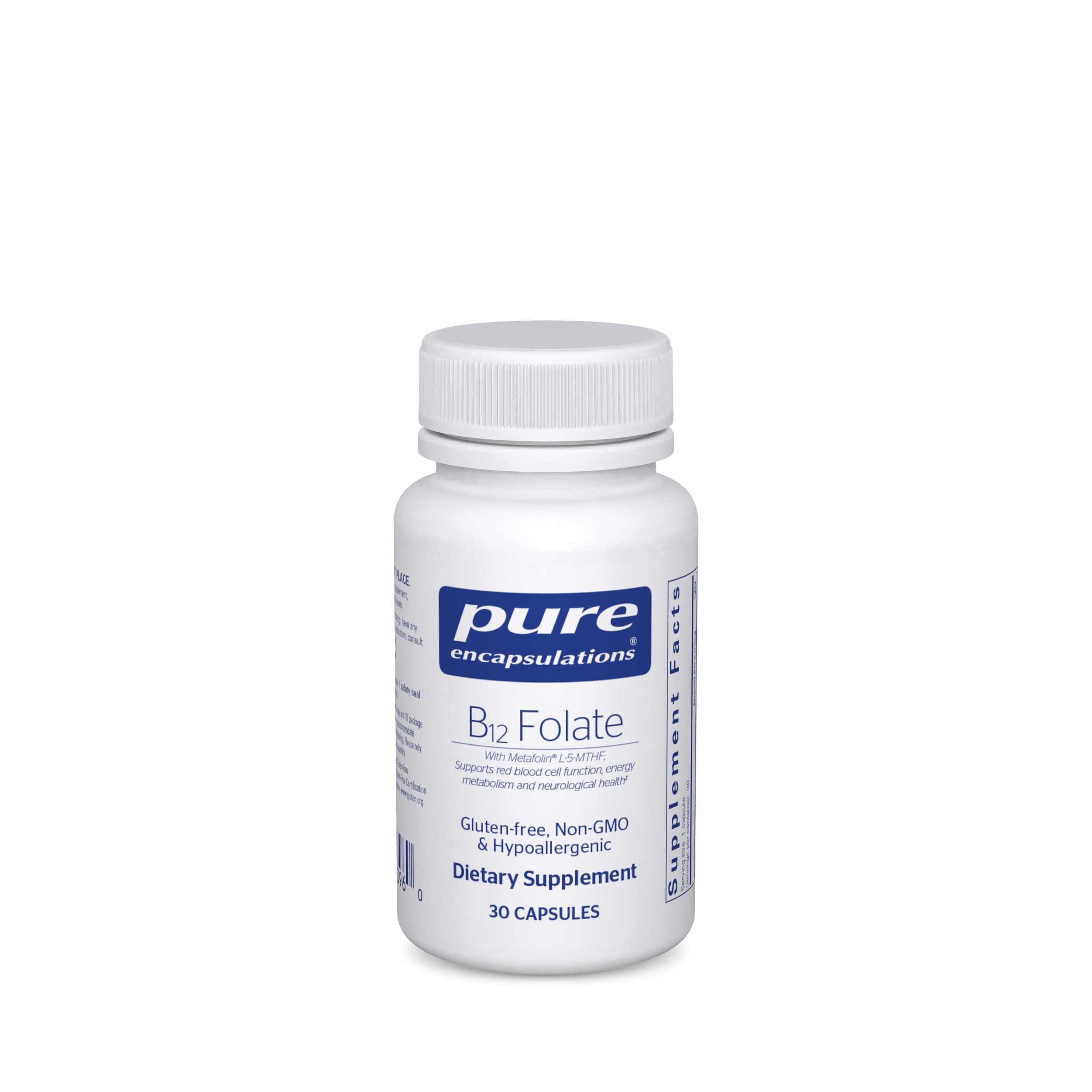 Foto 1 | Suplemento De Folato B12 De Pure Encapsulations, 30 Cápsulas - Venta Internacional.
