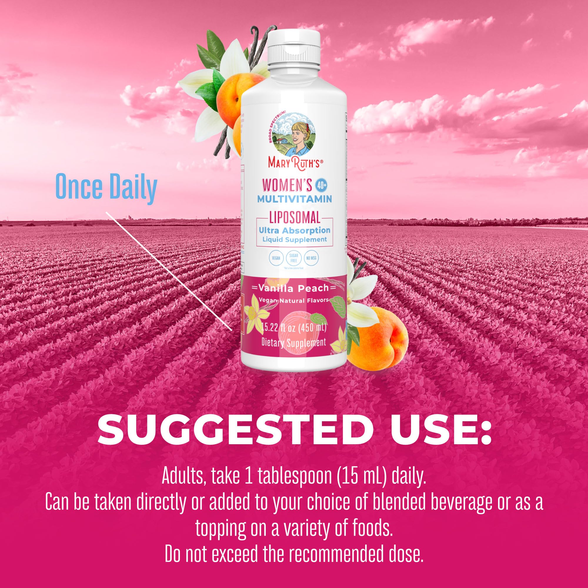 Foto 5 pulgar | Suplemento Multivitamínico Maryruth Organics Para Mujeres Mayores De 40 Años, 450 Ml - Venta Internacional.