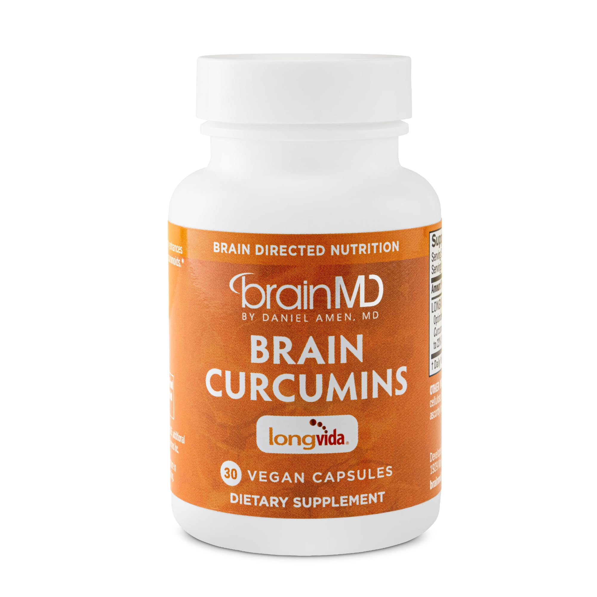 Foto 2 pulgar | Suplemento Brainmd Brain Curcumins 30 Cápsulas Veganas - Venta Internacional.