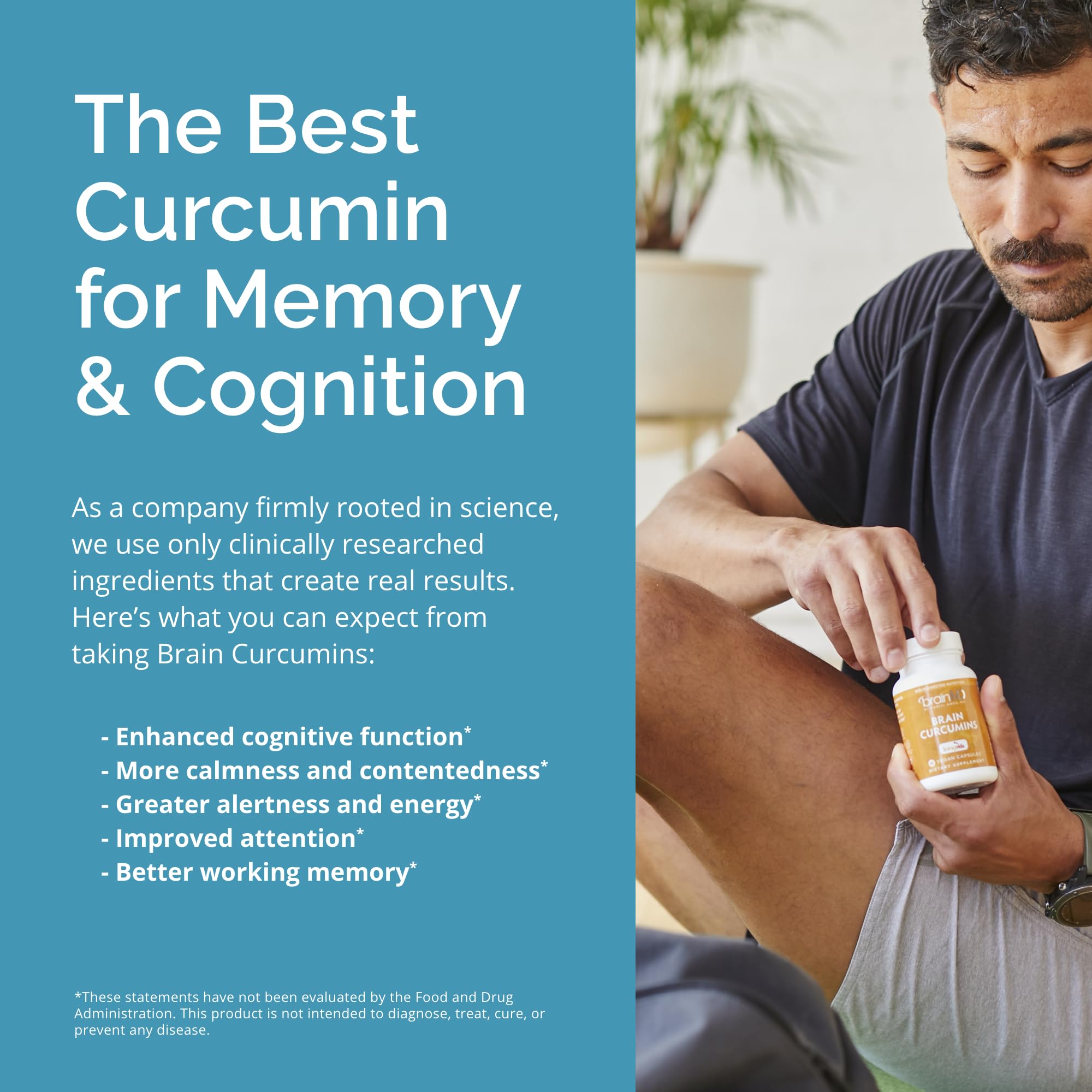 Foto 6 | Suplemento Brainmd Brain Curcumins 30 Cápsulas Veganas - Venta Internacional.