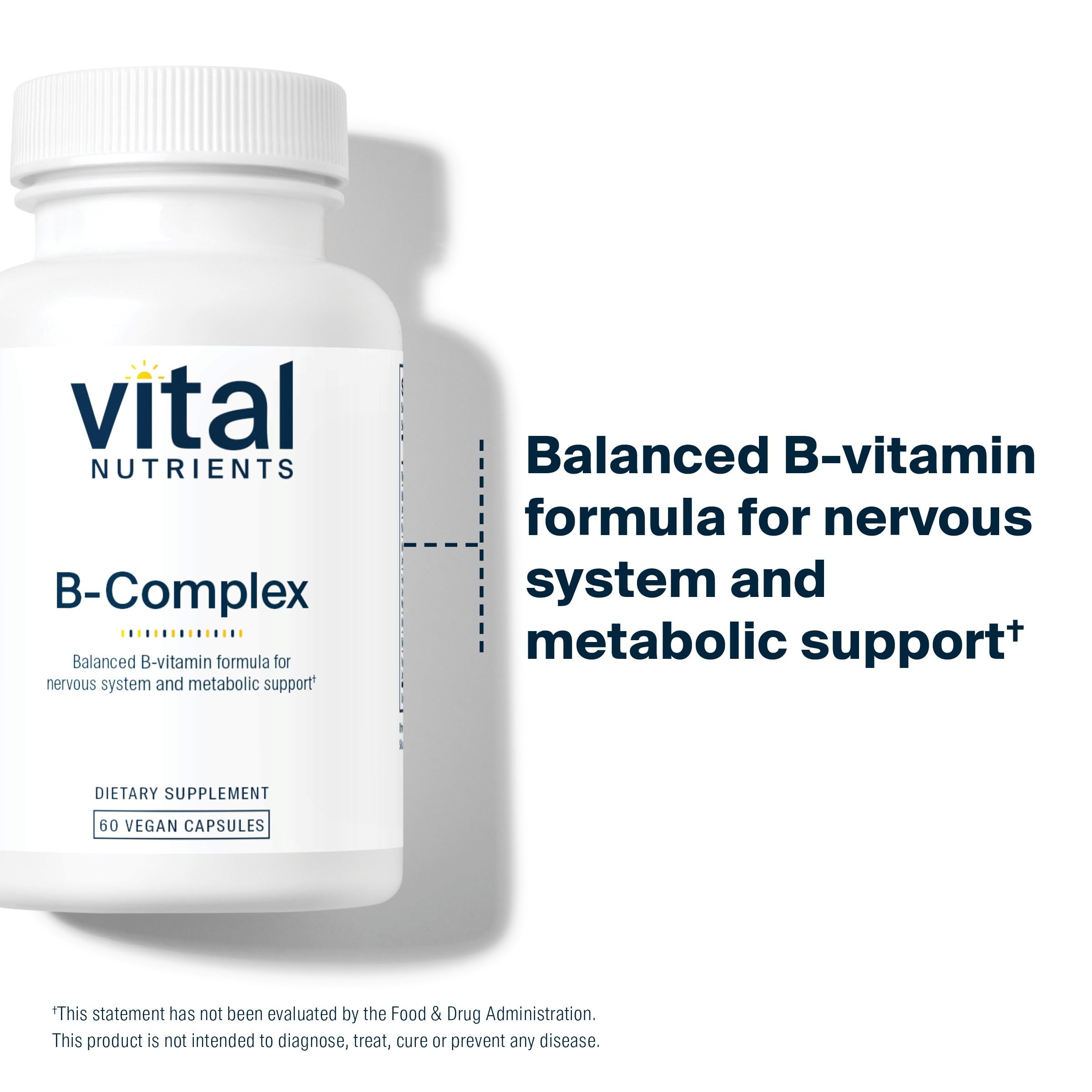 Foto 4 pulgar | Suplemento Vital Nutrients Con Complejo De Vitamina B, 60 Cápsulas - Venta Internacional.