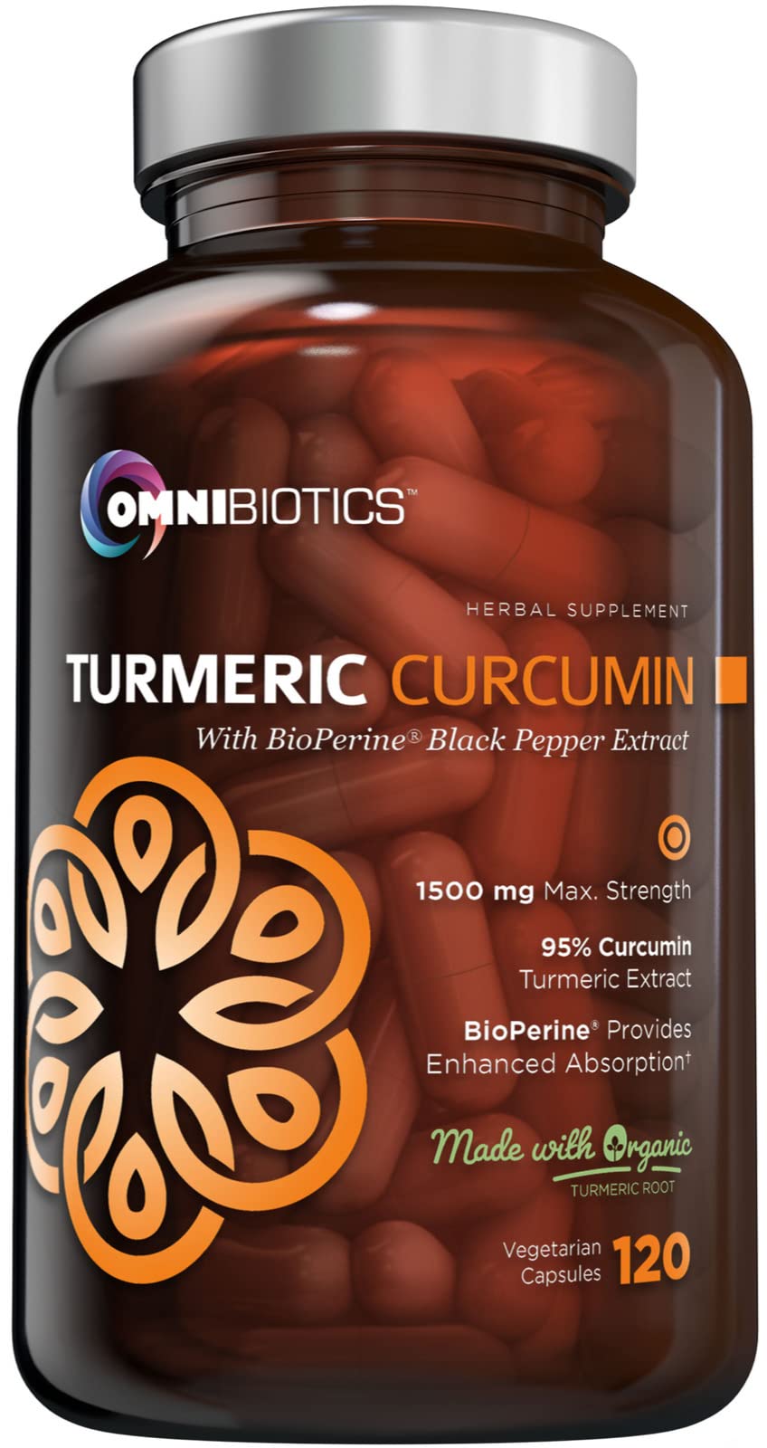 Foto 2 pulgar | Suplemento De Curcumina De Cúrcuma Orgánica Omnibiotics 1500 Mg - Venta Internacional.