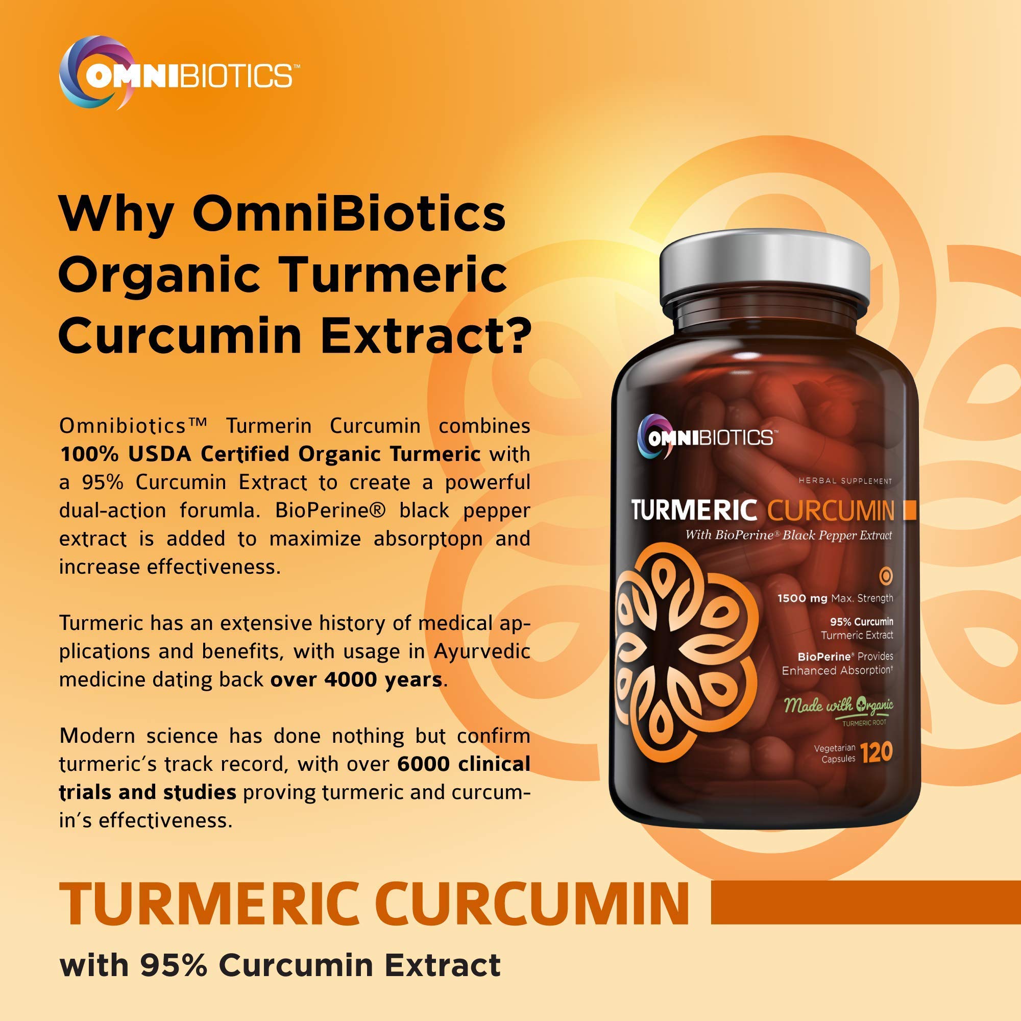Foto 7 pulgar | Suplemento De Curcumina De Cúrcuma Orgánica Omnibiotics 1500 Mg - Venta Internacional.