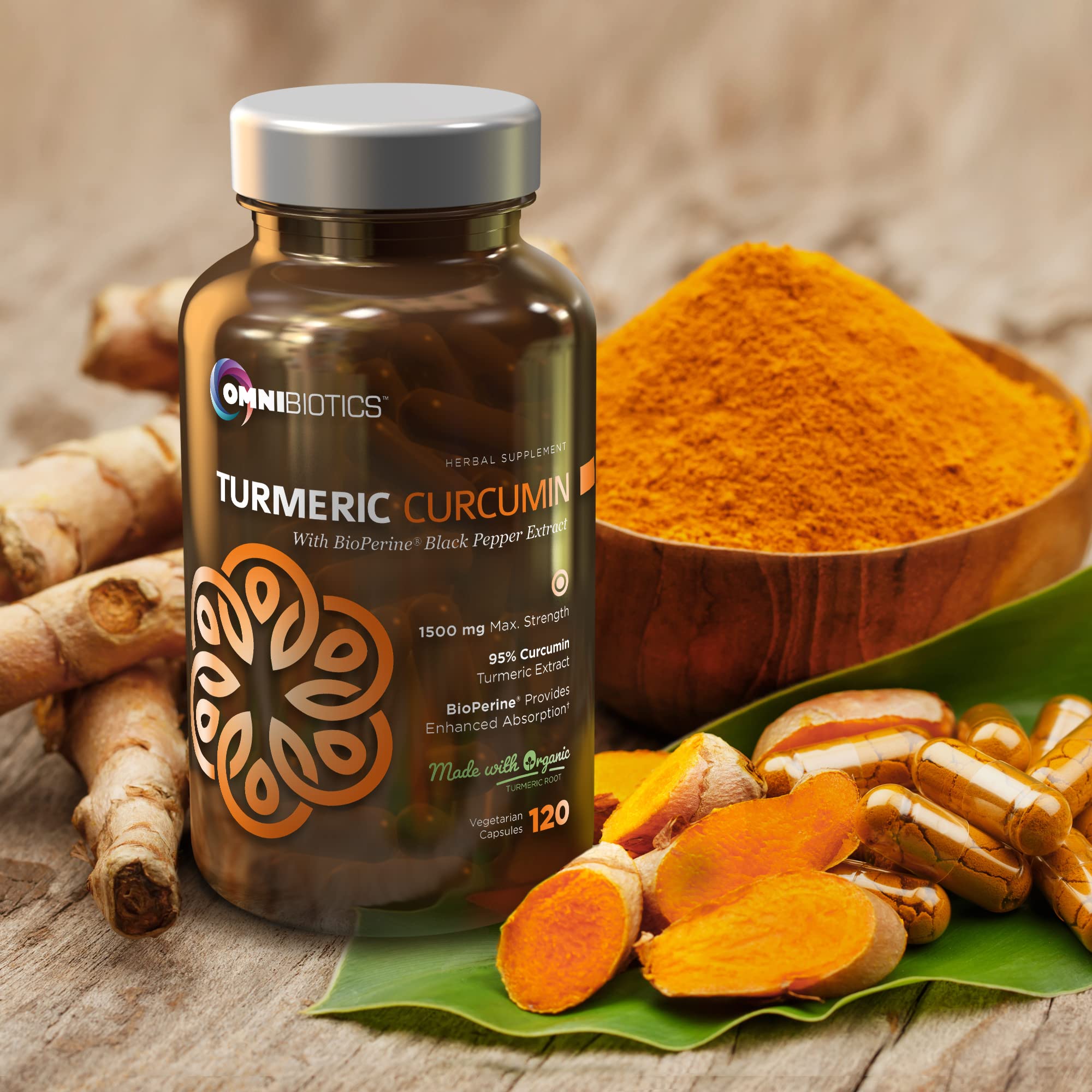 Foto 8 pulgar | Suplemento De Curcumina De Cúrcuma Orgánica Omnibiotics 1500 Mg - Venta Internacional.