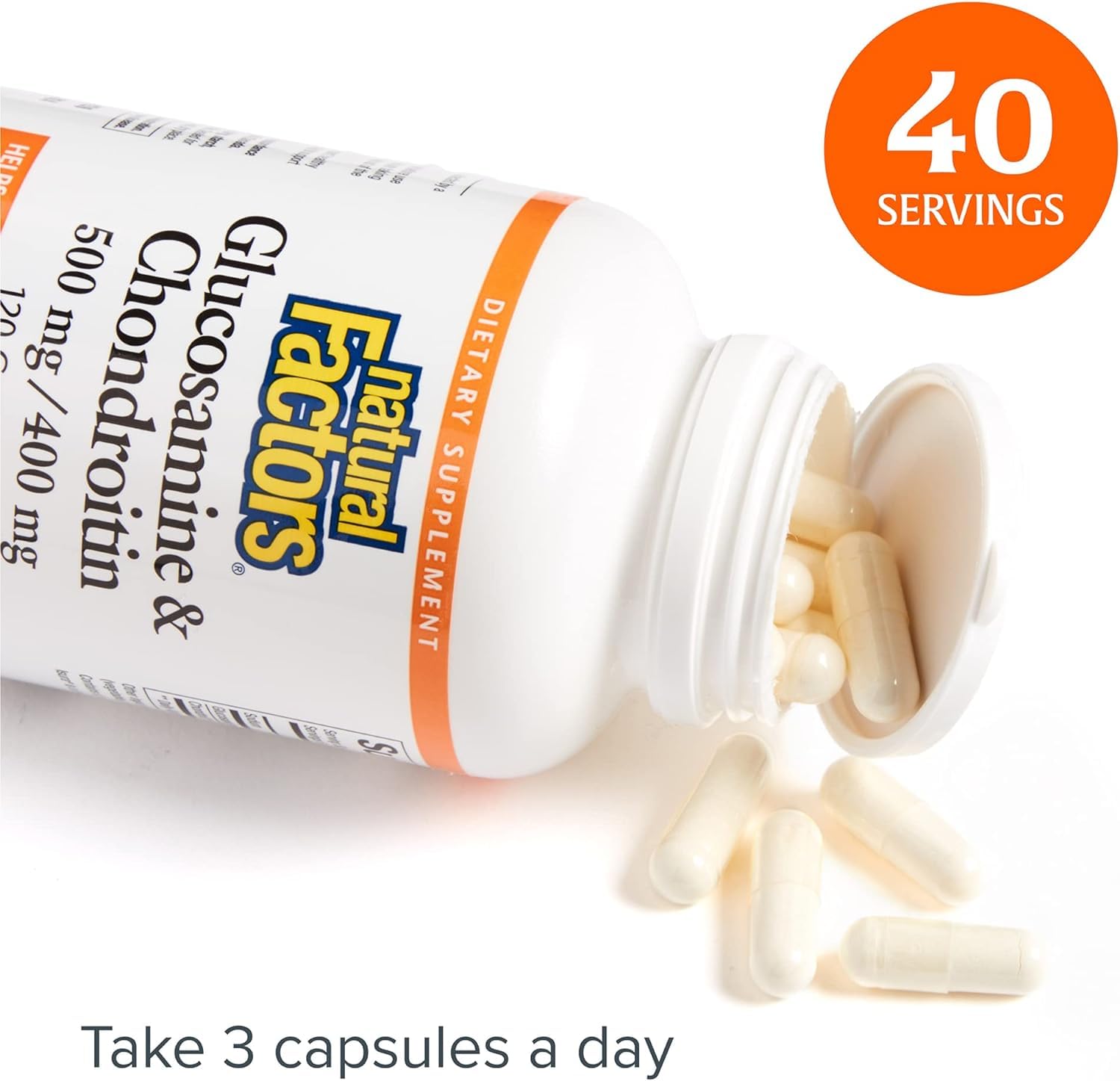 Foto 6 pulgar | Suplemento Natural Factors Con Glucosamina Y Condroitina 120 Cápsulas - Venta Internacional.