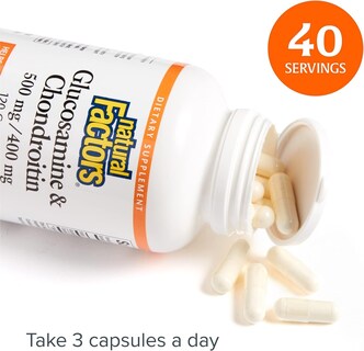 Foto 5 | Suplemento Natural Factors Con Glucosamina Y Condroitina 120 Cápsulas - Venta Internacional.