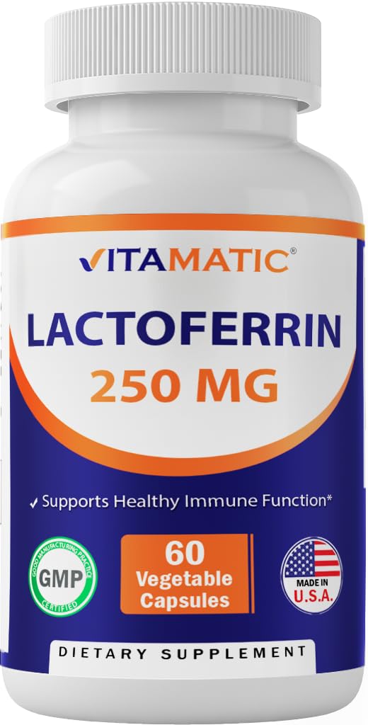 Foto 2 pulgar | Suplemento Vitamático De Lactoferrina 250 Mg, 60 Cápsulas Vegetales - Venta Internacional.
