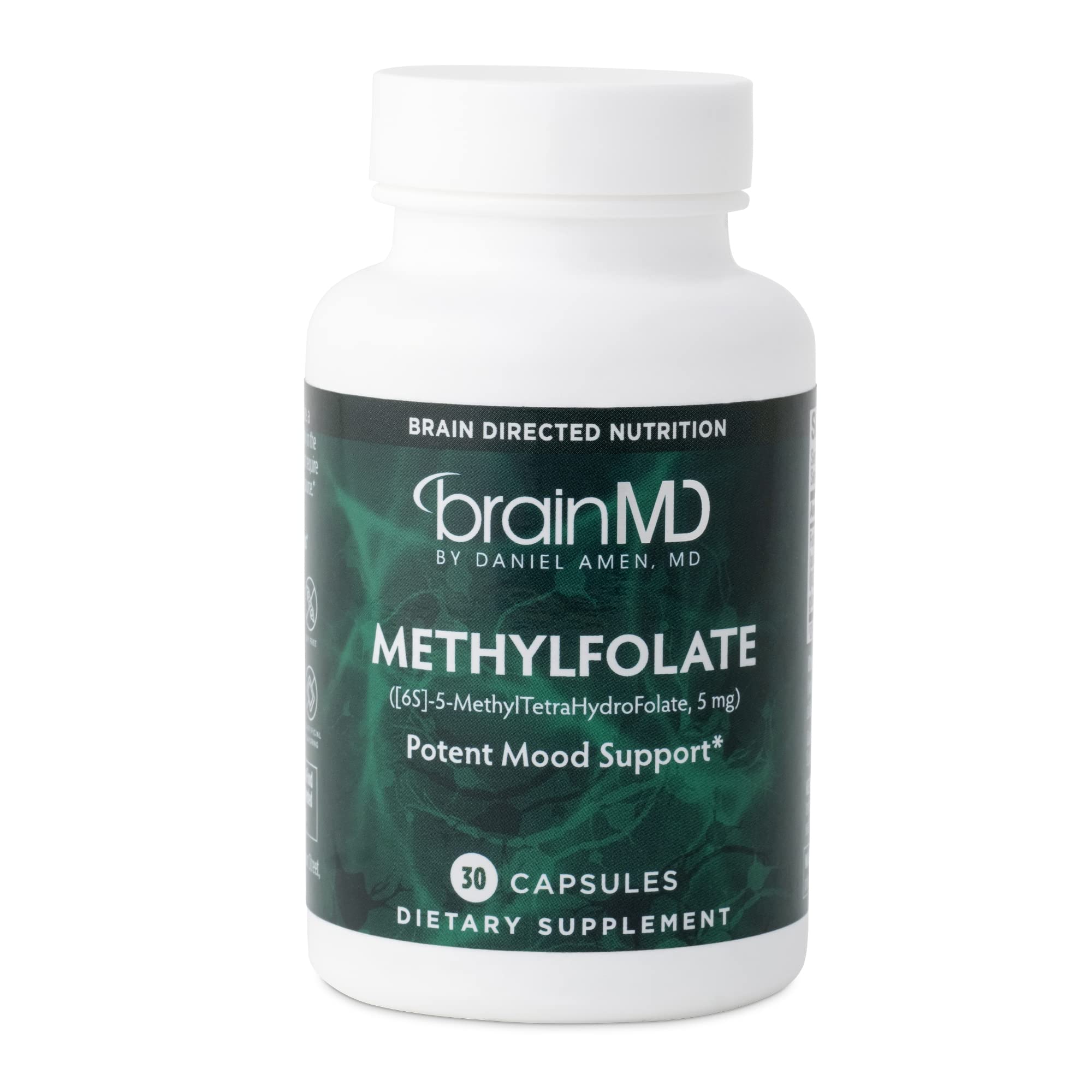 Foto 1 | Suplemento Brainmd Dr Amen, Metilfolato, 5 Mg, 30 Cápsulas - Venta Internacional.