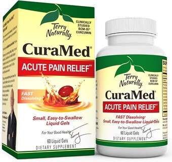 Foto 1 | Suplemento Terry Naturally Curamed Para Aliviar El Dolor Agudo, 60 Geles - Venta Internacional.