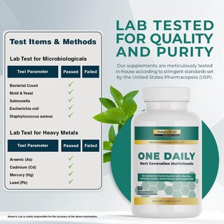 Foto 4 | Suplemento Multivitamínico Diario Nature's Lab Gold, 60 Cápsulas - Venta Internacional.