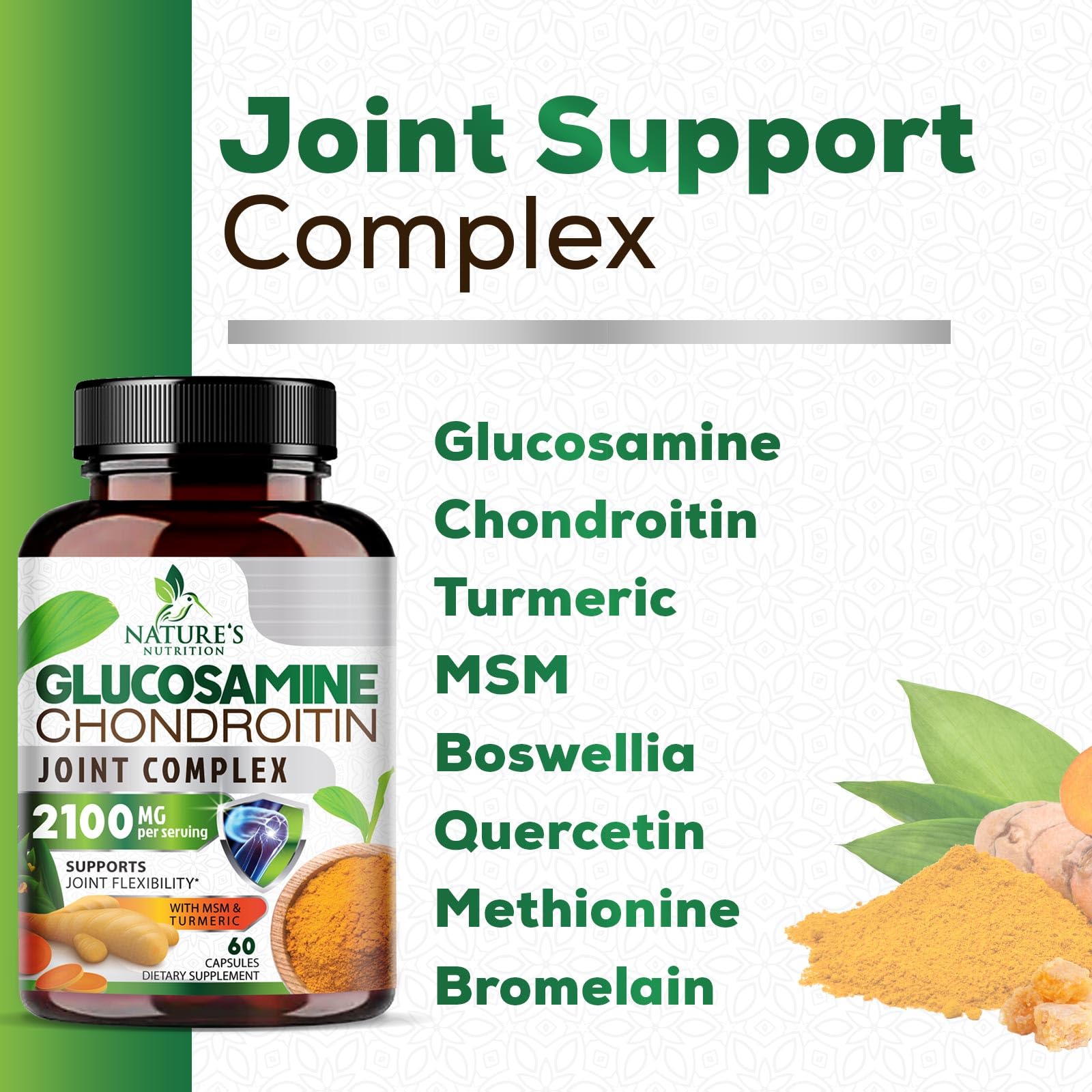 Foto 6 pulgar | Suplemento De Apoyo Articular Nature's Nutrition Glucosamine - Venta Internacional.