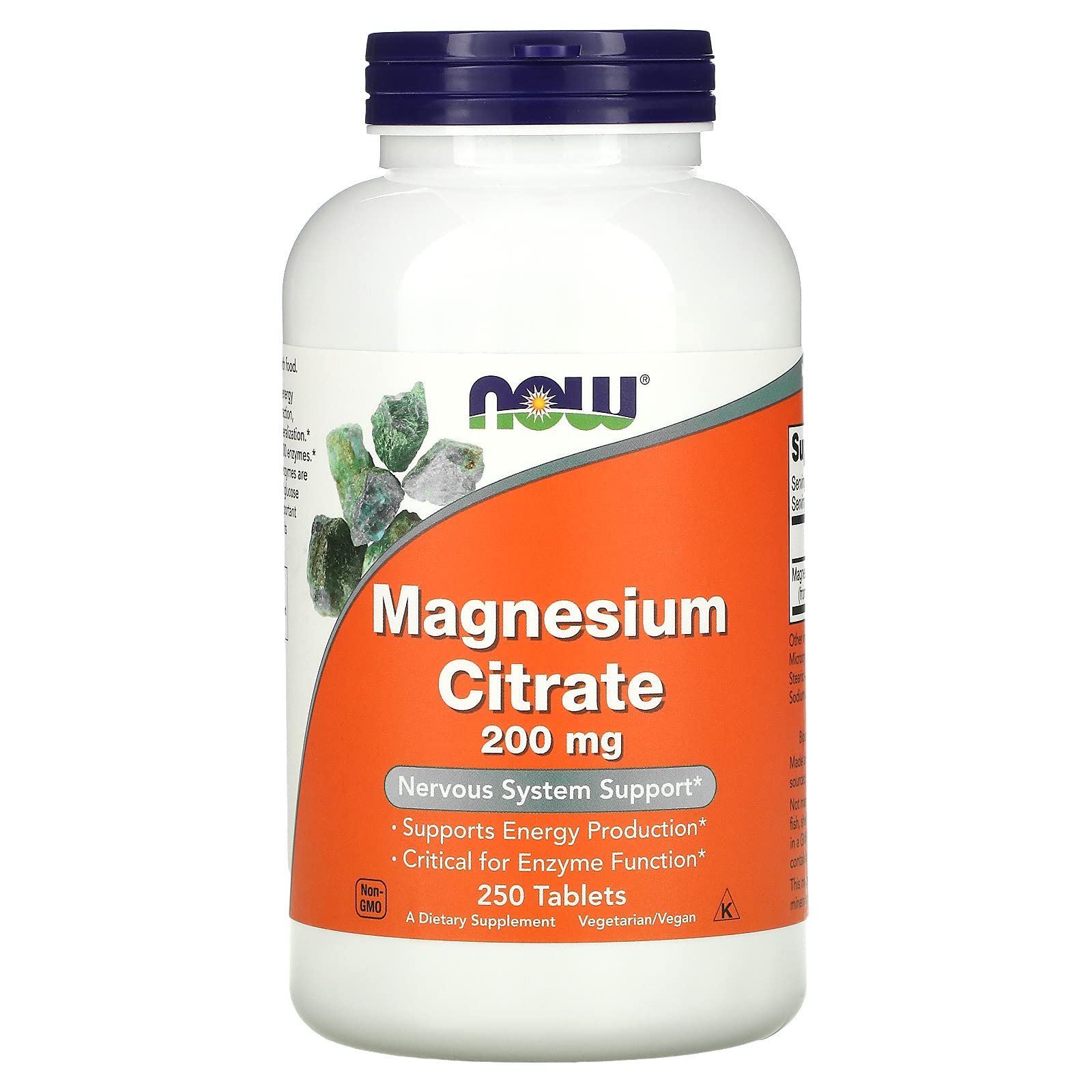 Foto 2 | Suplemento Now Foods Citrato De Magnesio 200 Mg 250 Comprimidos X2 - Venta Internacional.