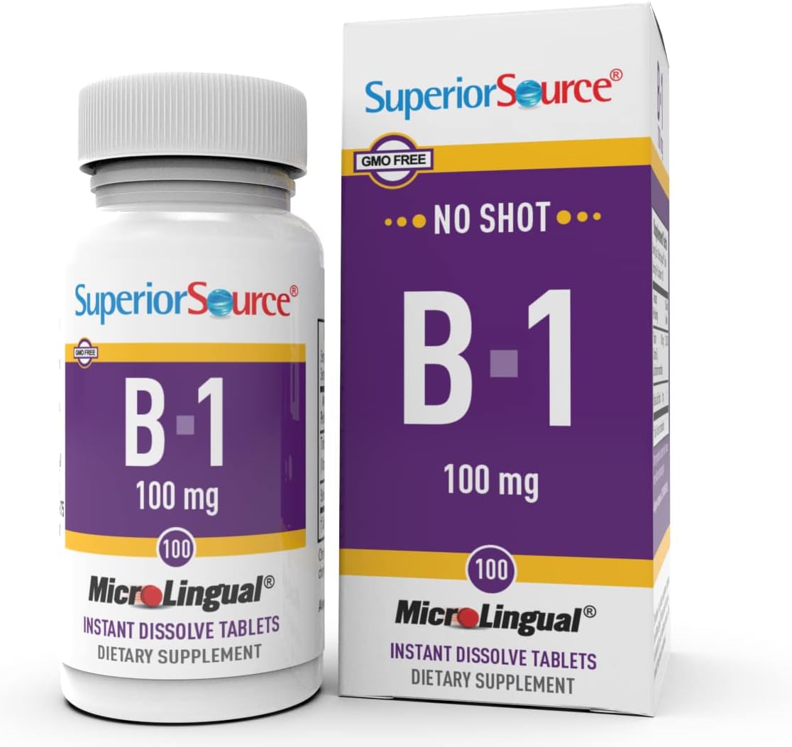 Foto 1 | Vitamina B1 (tiamina) 100 Mg De Superior Source Microlingual X100 - Venta Internacional.