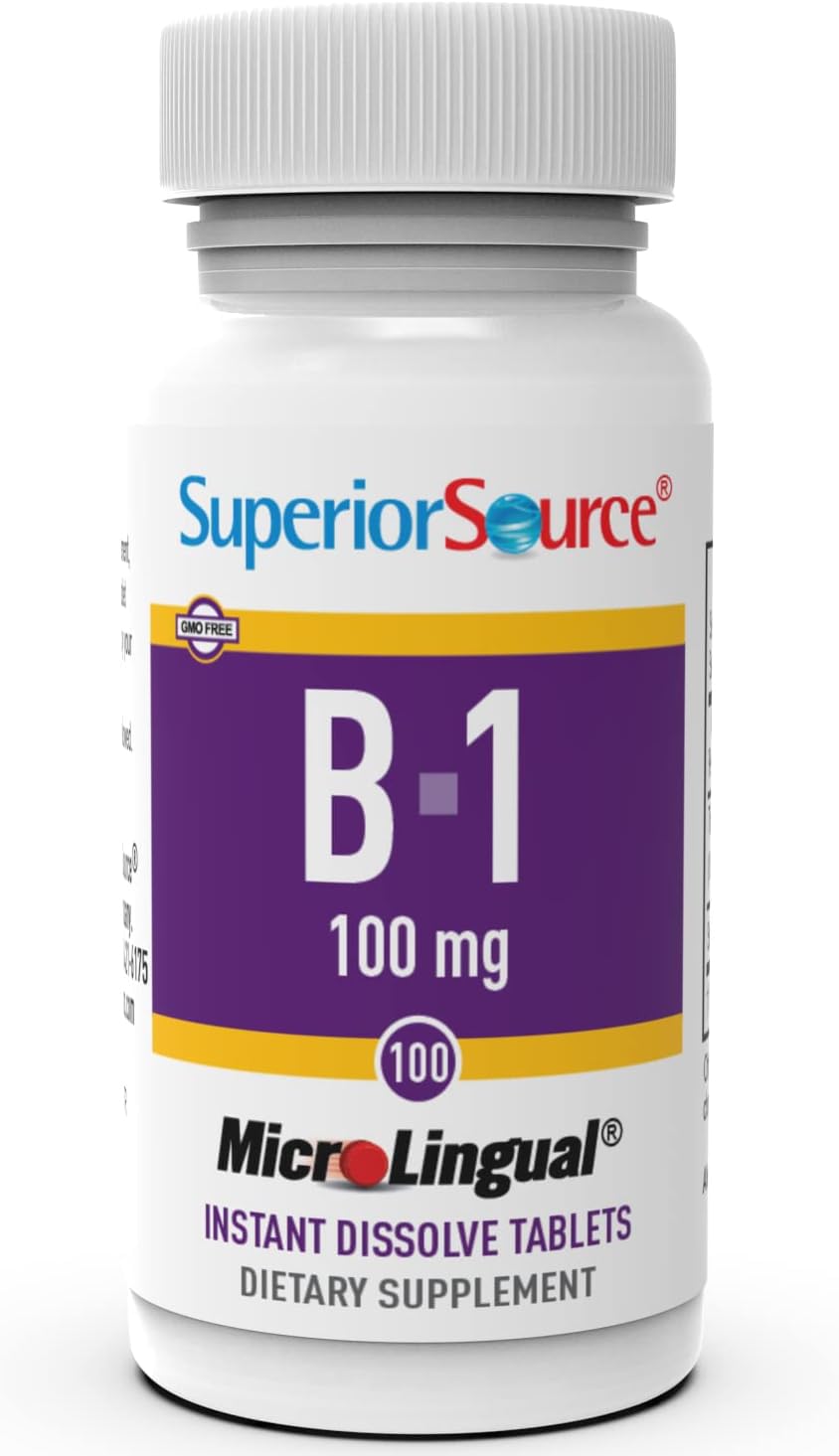 Foto 3 | Vitamina B1 (tiamina) 100 Mg De Superior Source Microlingual X100 - Venta Internacional.