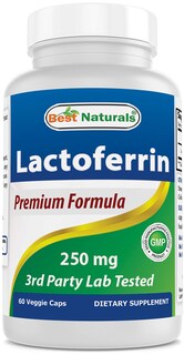 Foto 1 | Suplemento Best Naturals De Lactoferrina 250 Mg, 60 Cápsulas Vegetarianas - Venta Internacional.