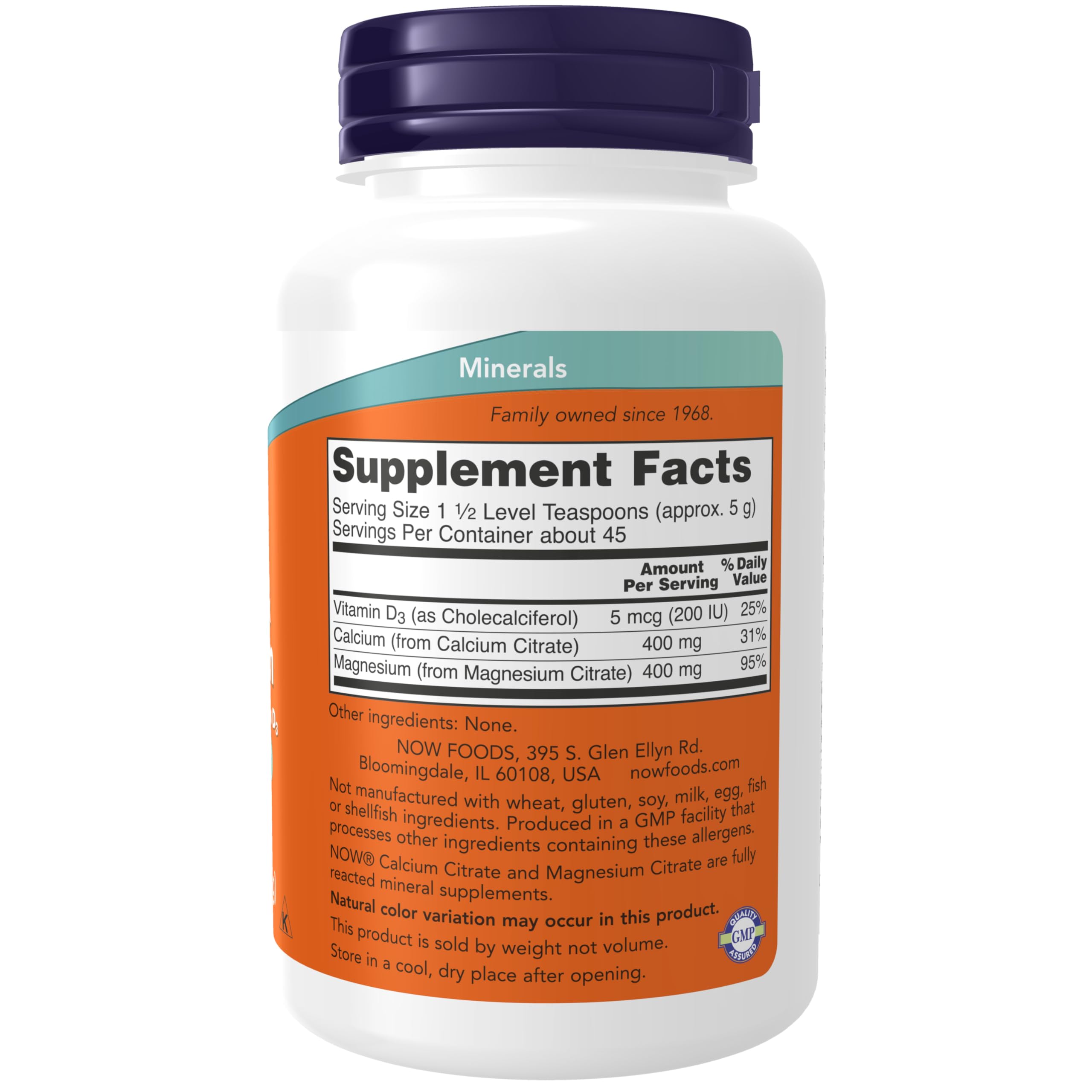 Foto 3 pulgar | Suplements Now Foods Citrato De Calcio Y Magnesio En Polvo, 240 Ml - Venta Internacional.