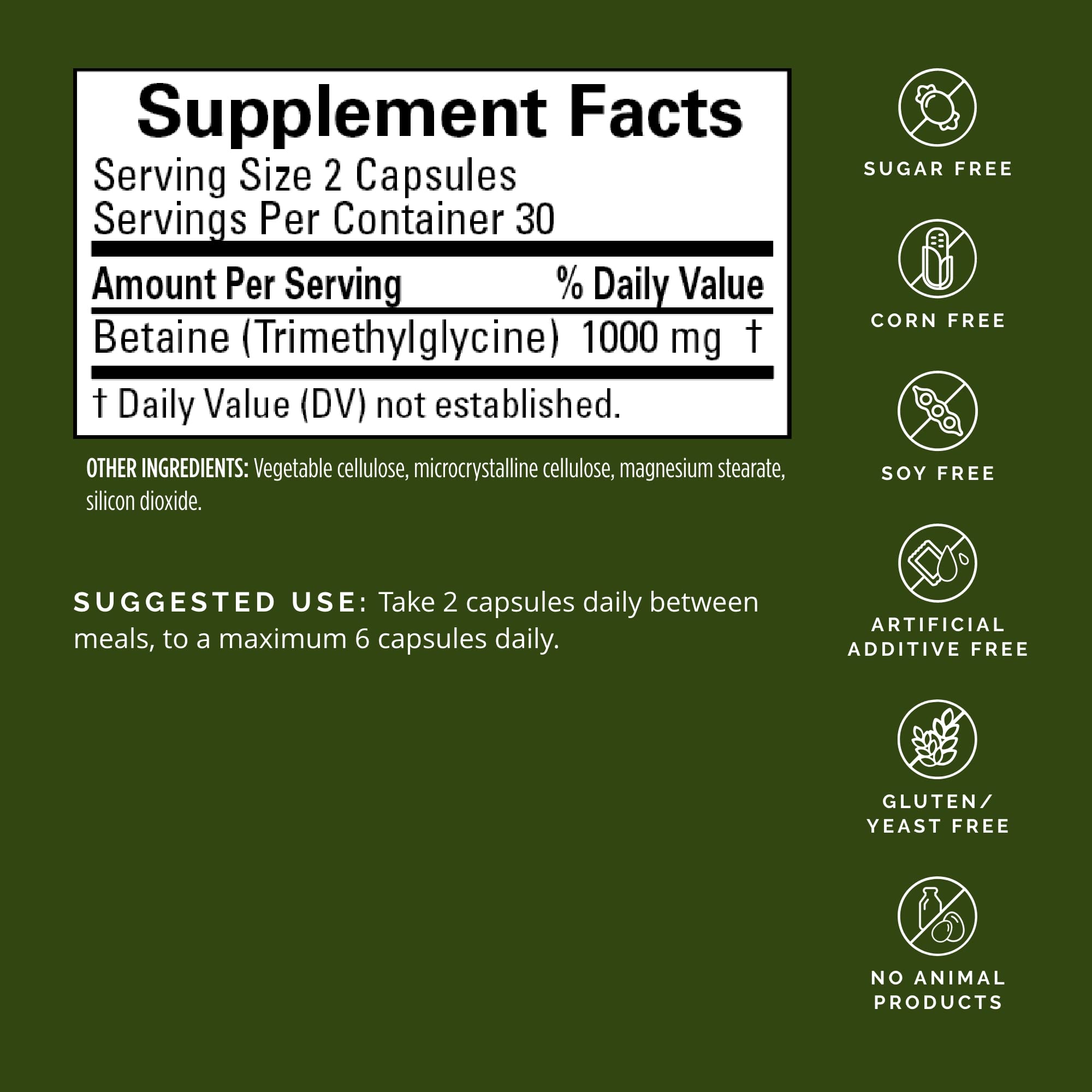 Foto 3 pulgar | Suplemento Brainmd Dr Amen Betaine Tmg 1000 Mg 60 Cápsulas - Venta Internacional.