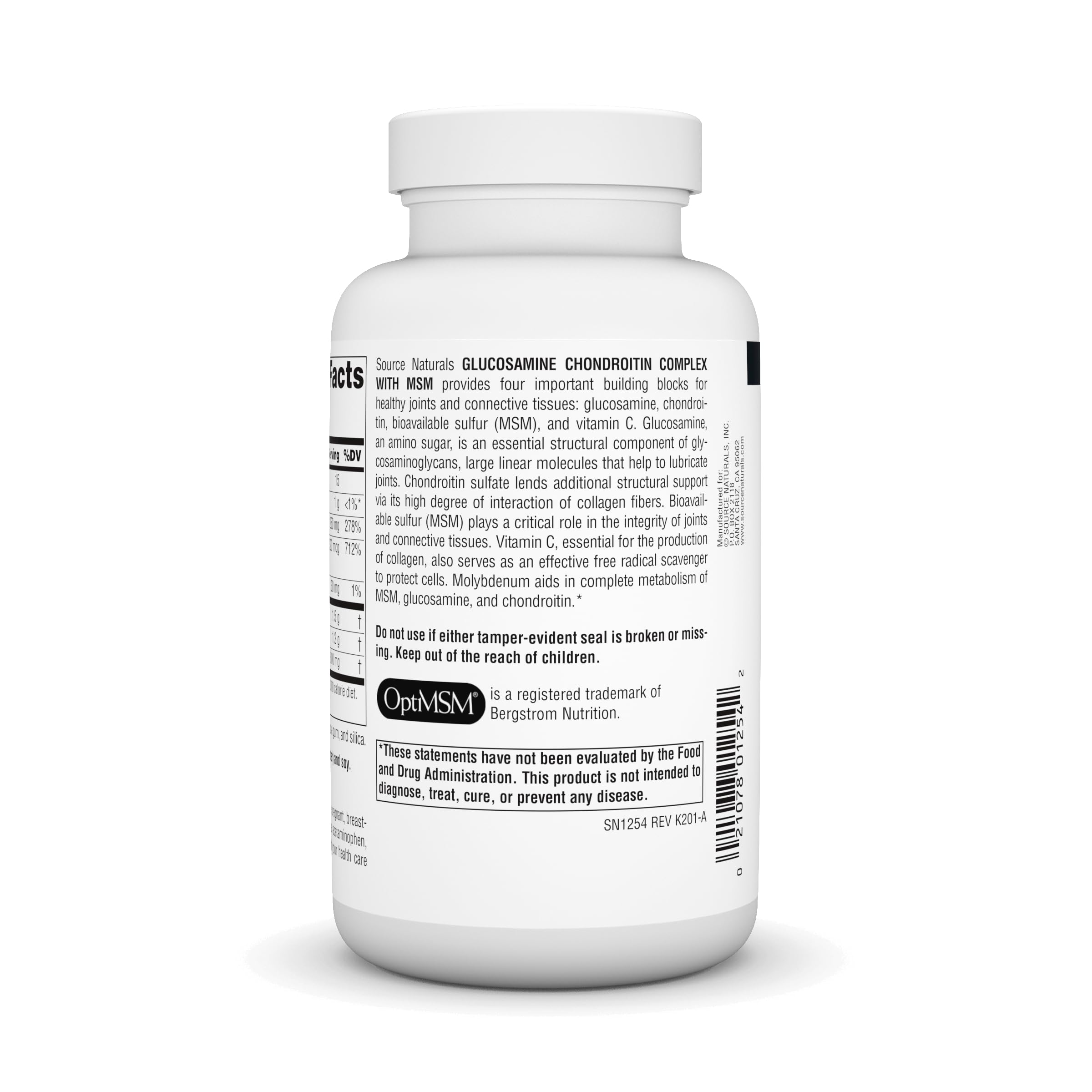 Foto 4 pulgar | Complejo De Glucosamina Y Condroitina Supplement Source Naturals - Venta Internacional.