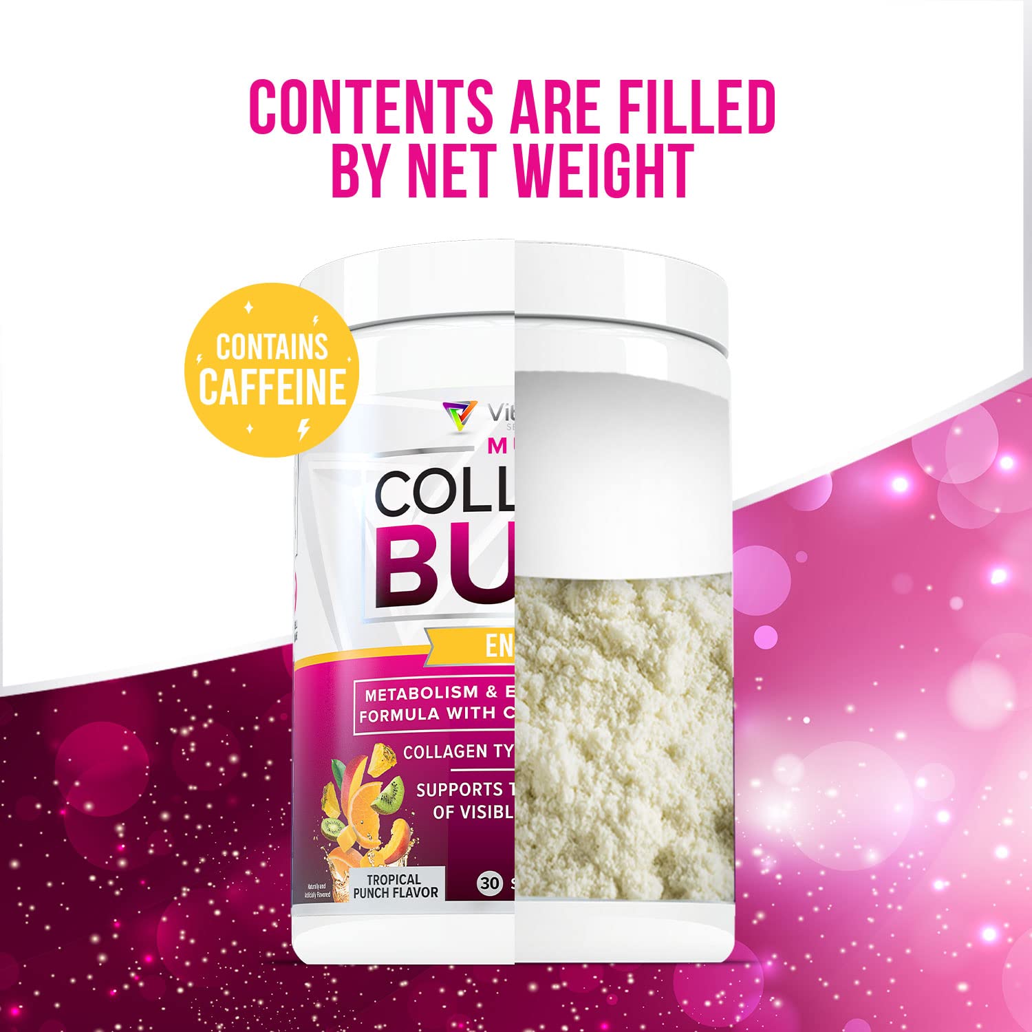 Foto 7 pulgar | Suplemento Vitauthority Multi Collagen Burn Energy-tropical - Venta Internacional.